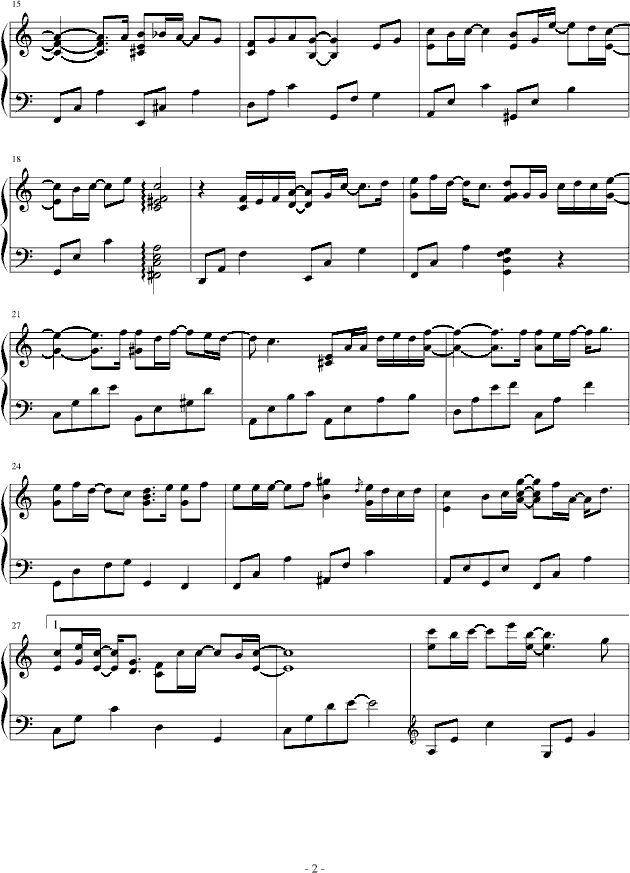 _皇太子的的初恋_插曲——花海简谱_影视演唱