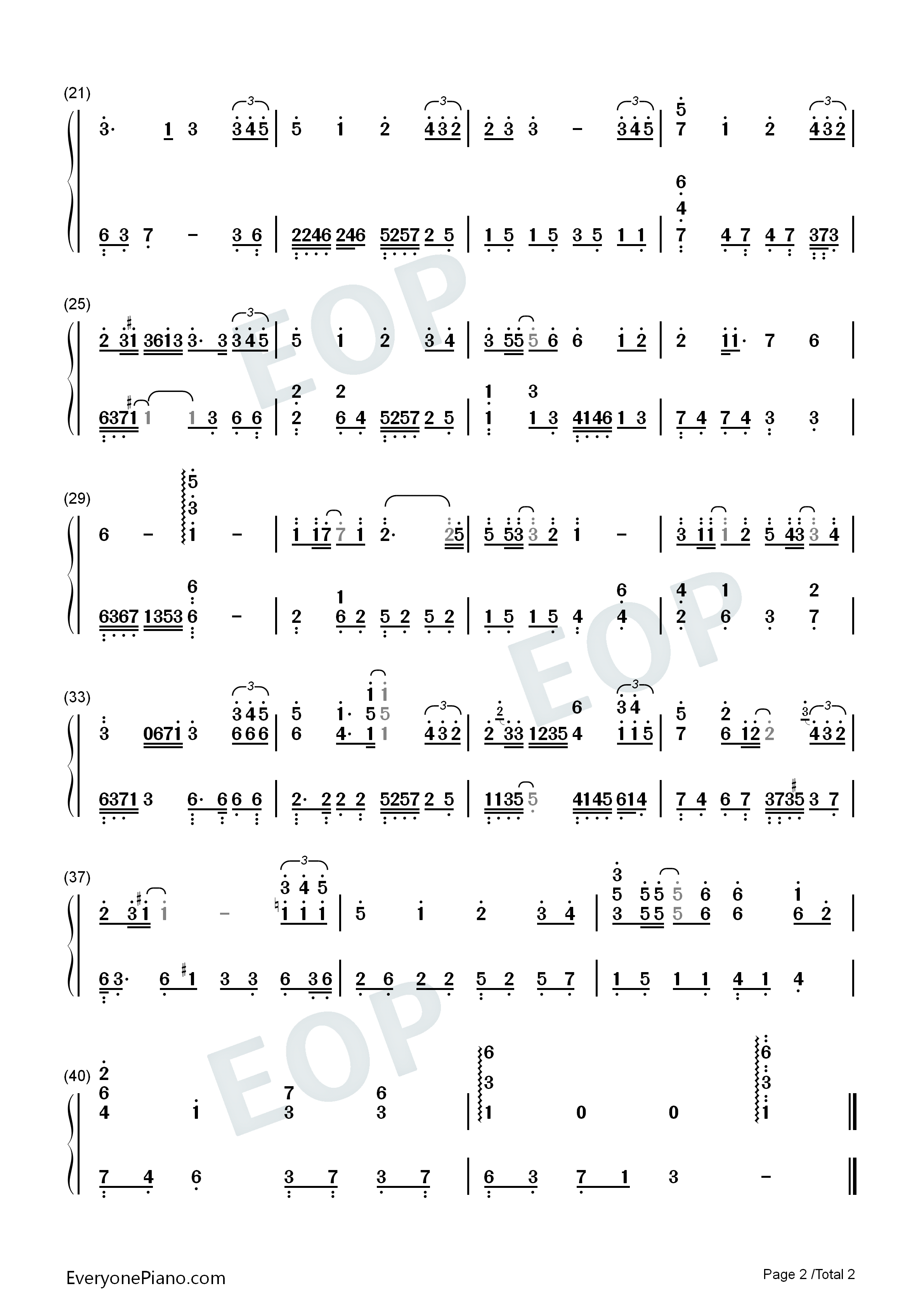 Thanh_Xuân钢琴简谱_Da_LAB演唱