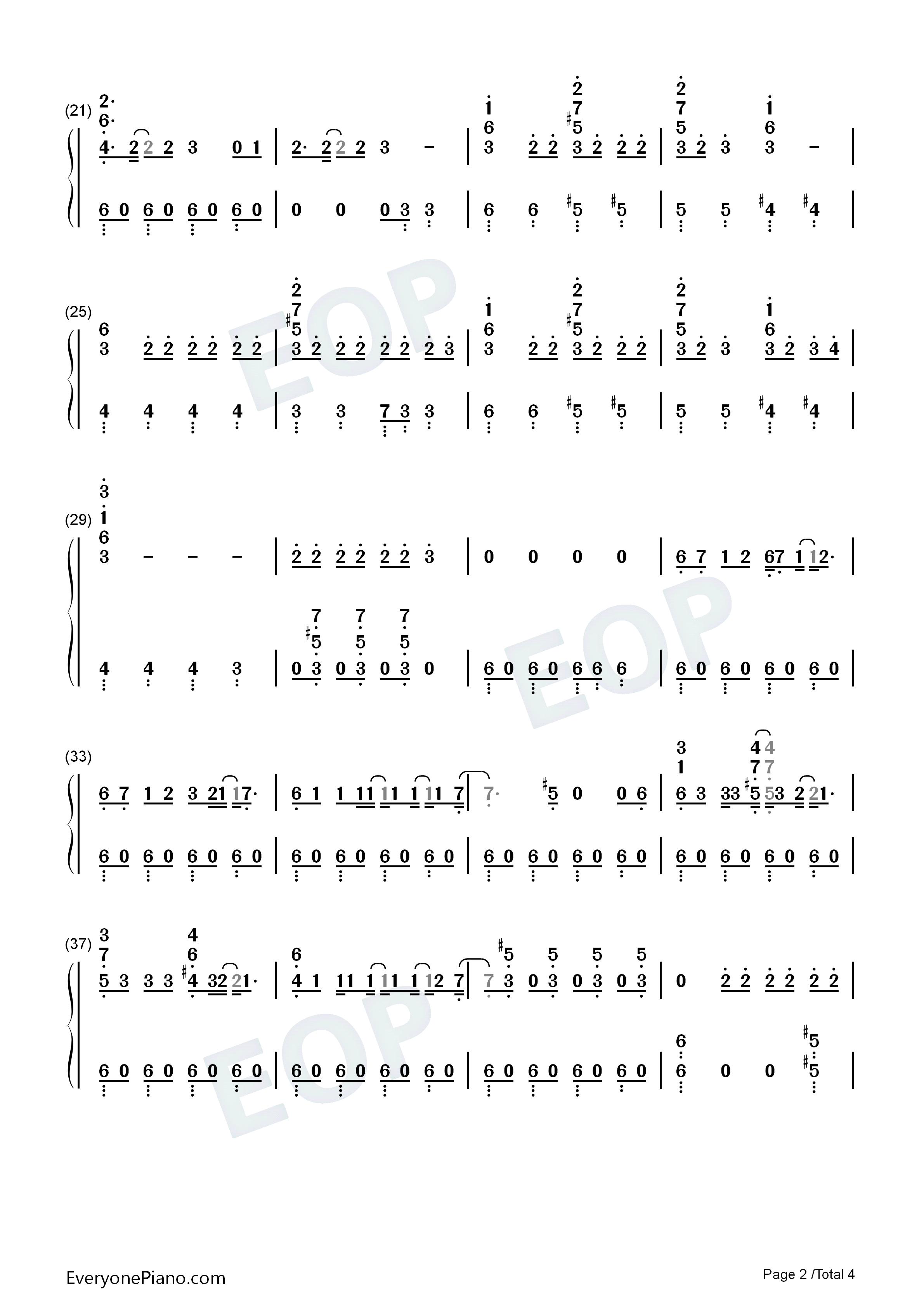 Piece_of_You钢琴简谱_Shawn_Mendes演唱