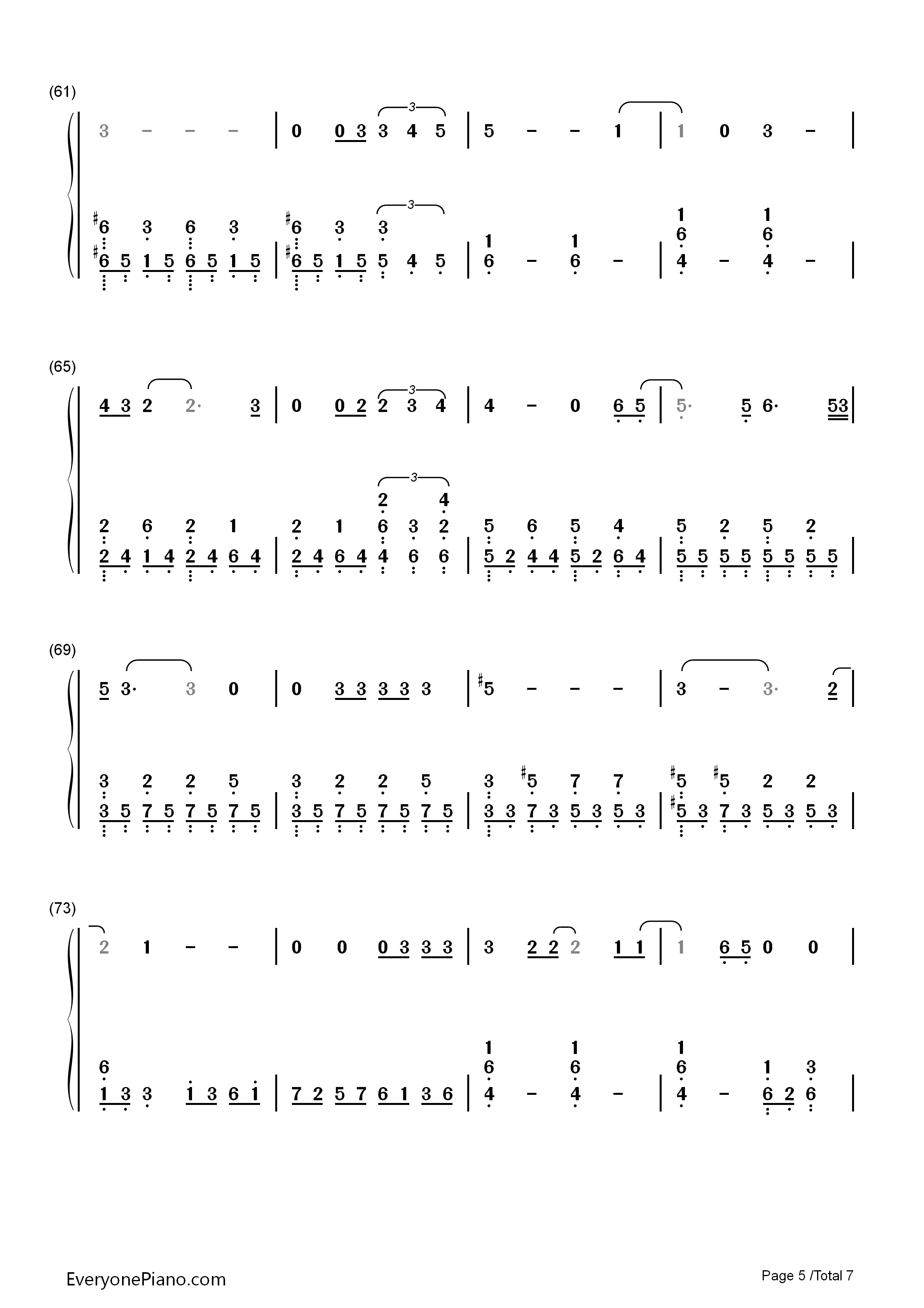 All_I_Ask钢琴简谱_Adele演唱