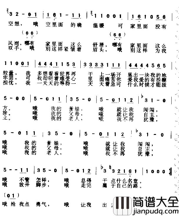 让我闯闯简谱_尹相杰演唱