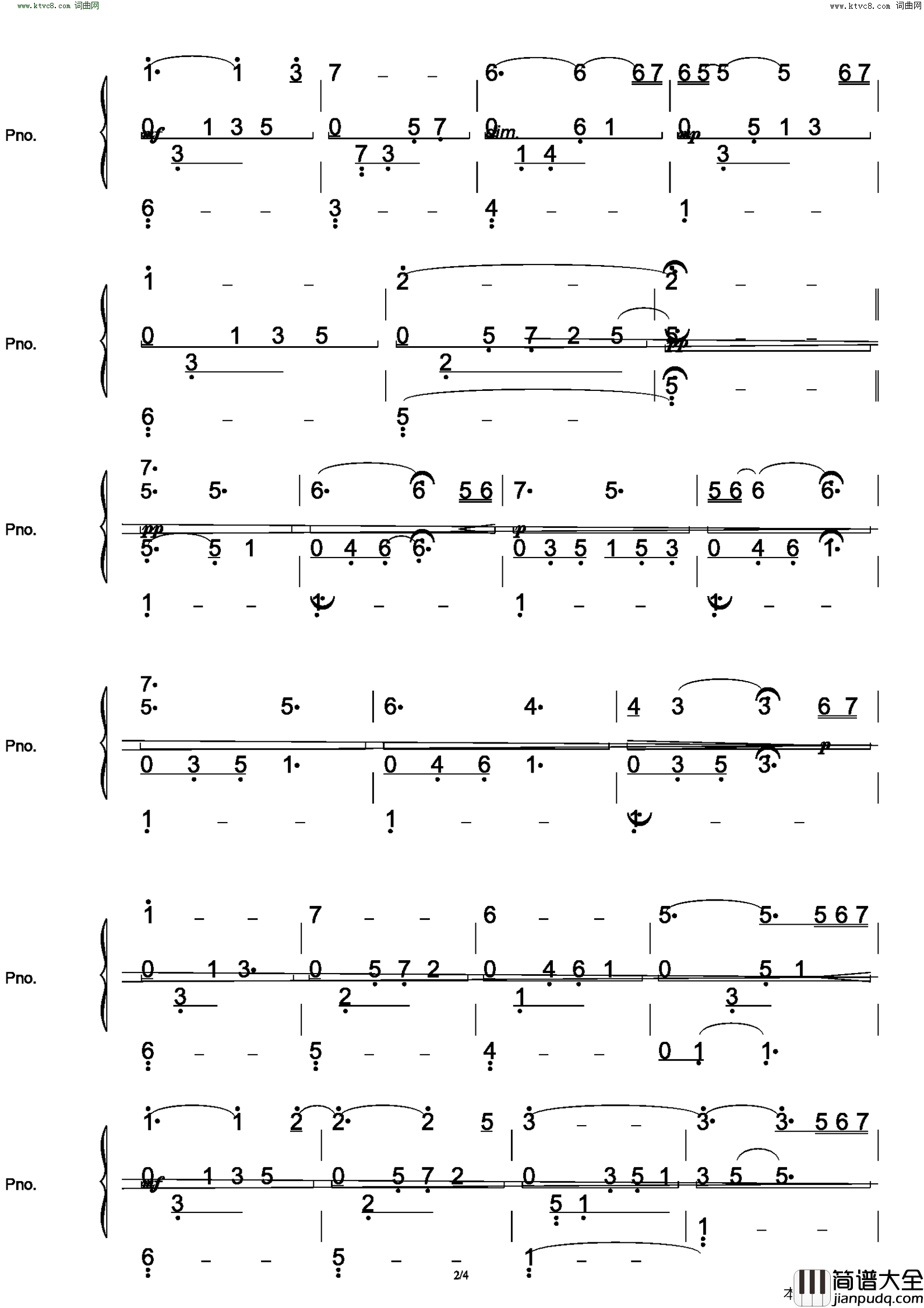 Fairytale简谱_Ludovico_Einaudi演唱_作曲：Ludovico_Einaudi词曲
