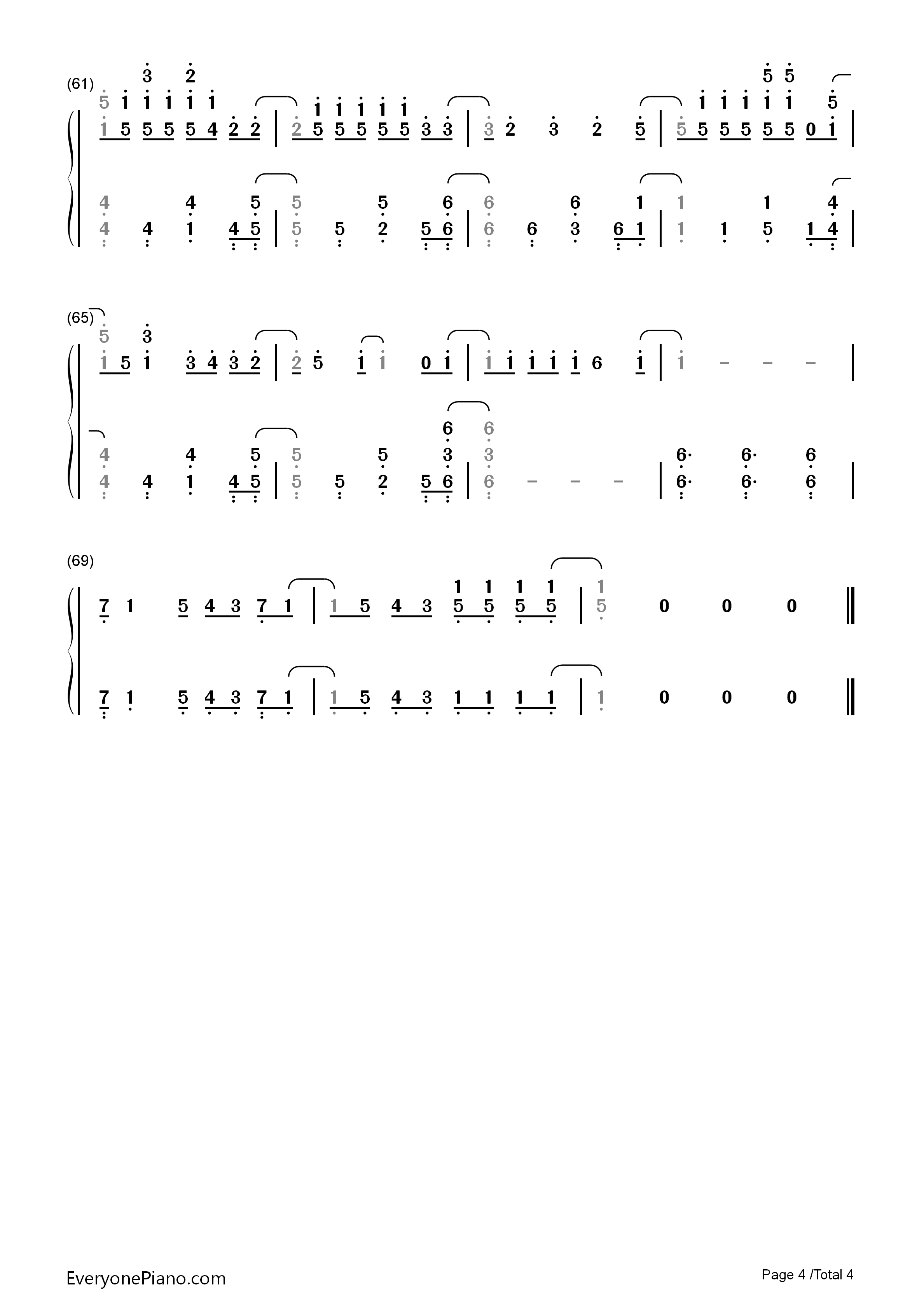 FLY_HIGH钢琴简谱_BURNOUT_SYNDROMES演唱