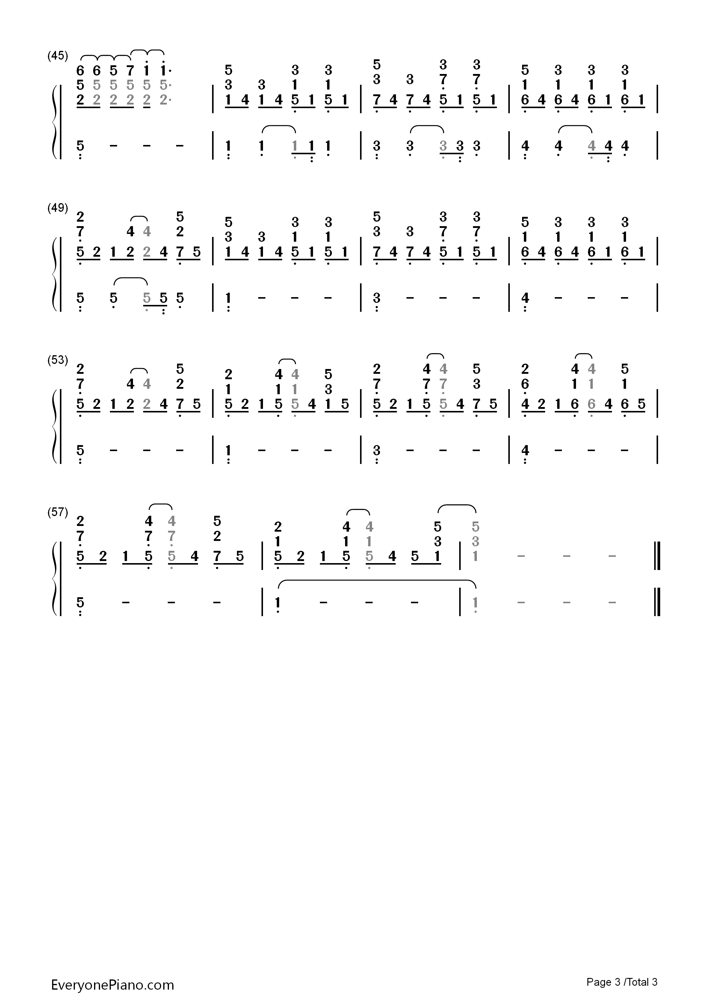 Standing_In_Front_Of_You钢琴简谱_Kelly_Clarkson演唱