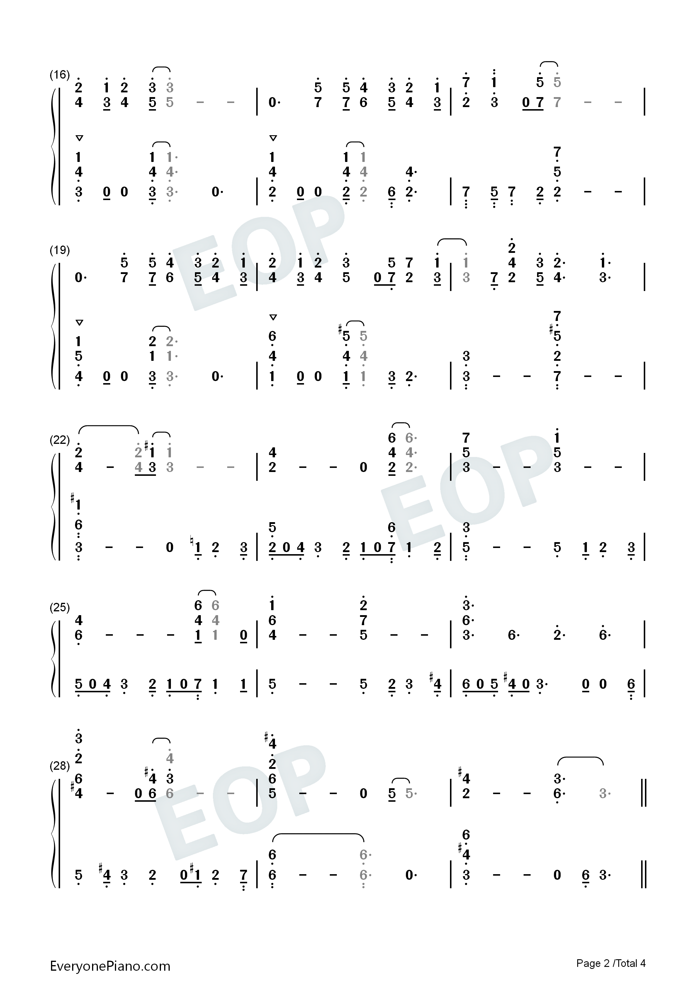 School_Life钢琴简谱_Masdito_Bachtiar_Christabel_Annora演唱