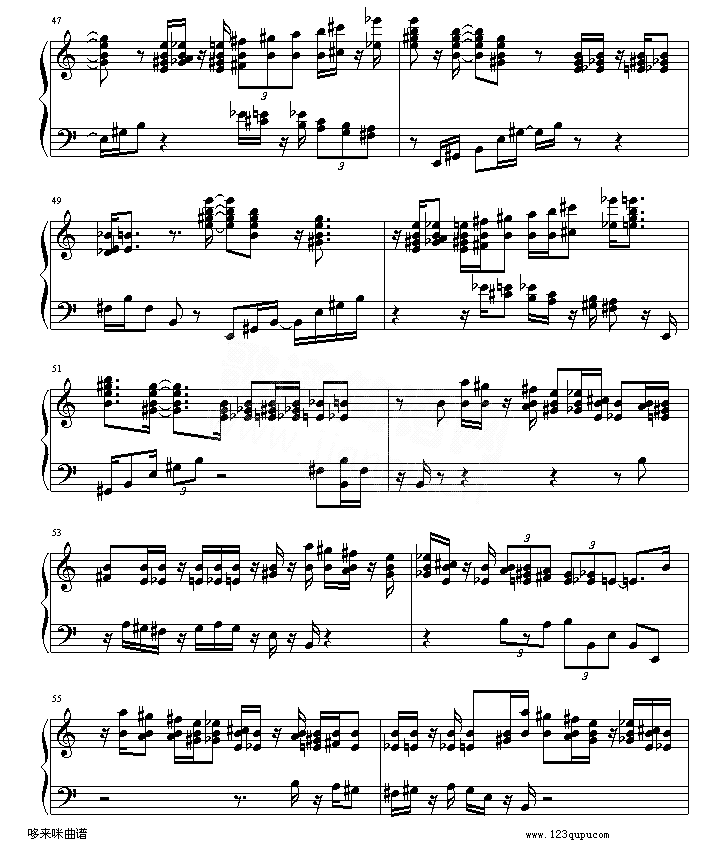 绮想輪旋曲_贝多芬简谱