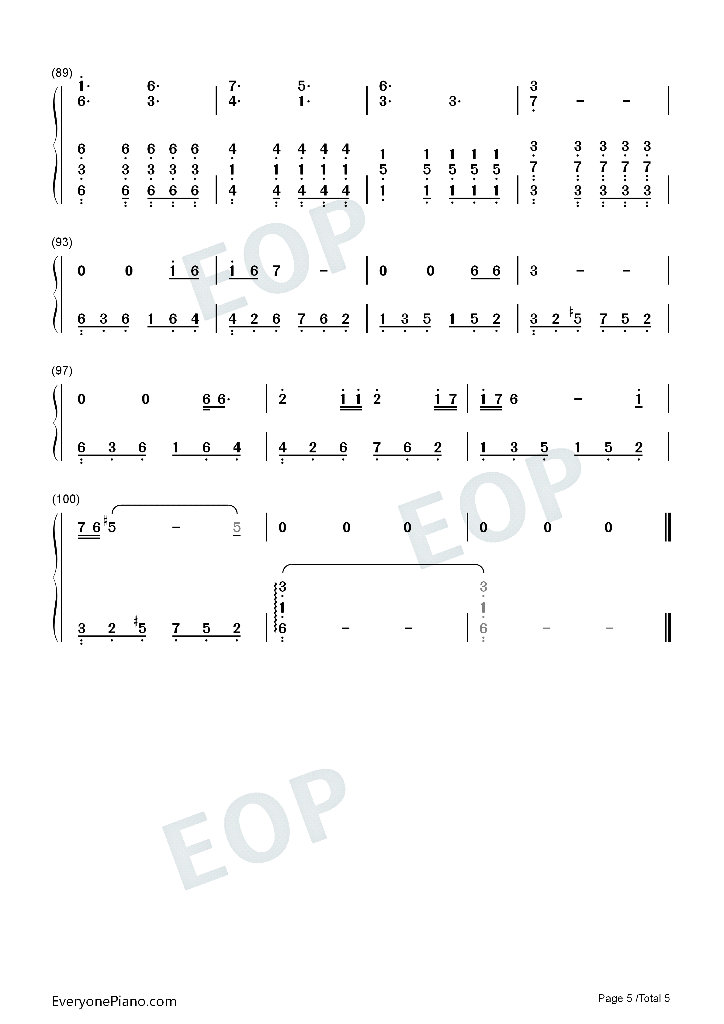 Lonely_Day钢琴简谱_System_of_a_Down演唱