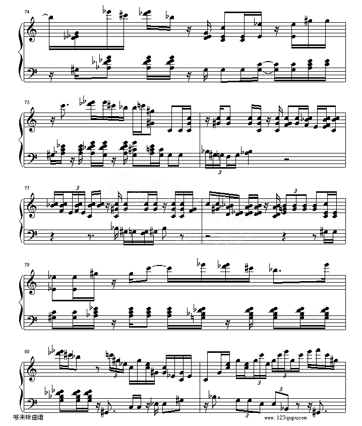 绮想輪旋曲_贝多芬简谱