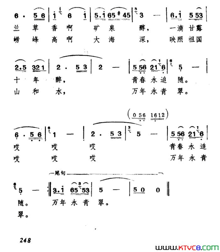 崂山美电视音乐片_青岛青春的岛_选曲简谱