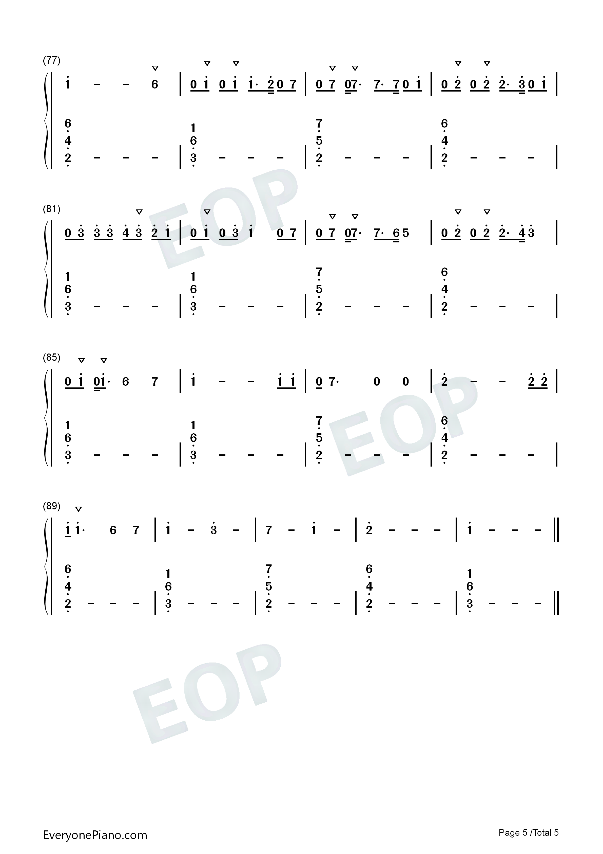 Never_Let_You_Go钢琴简谱_Jason_Derulo_SHOUSE演唱