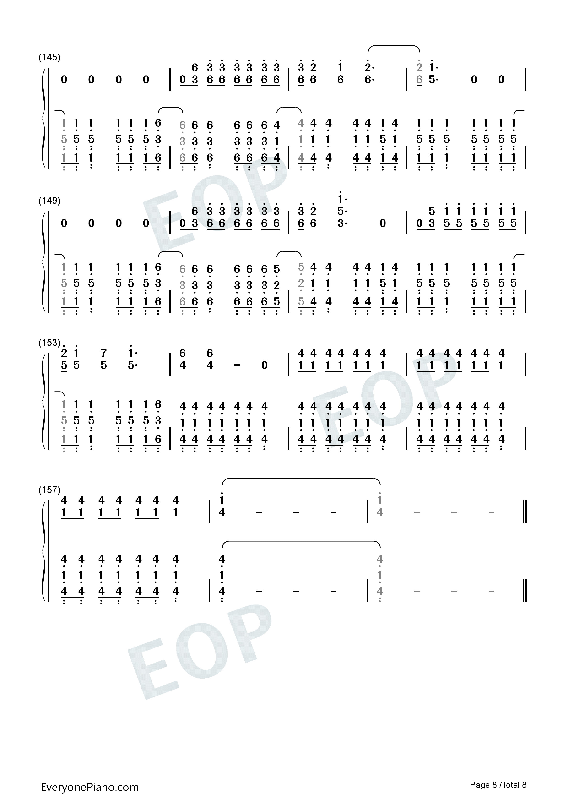 Everlong钢琴简谱_Foo_Fighters演唱