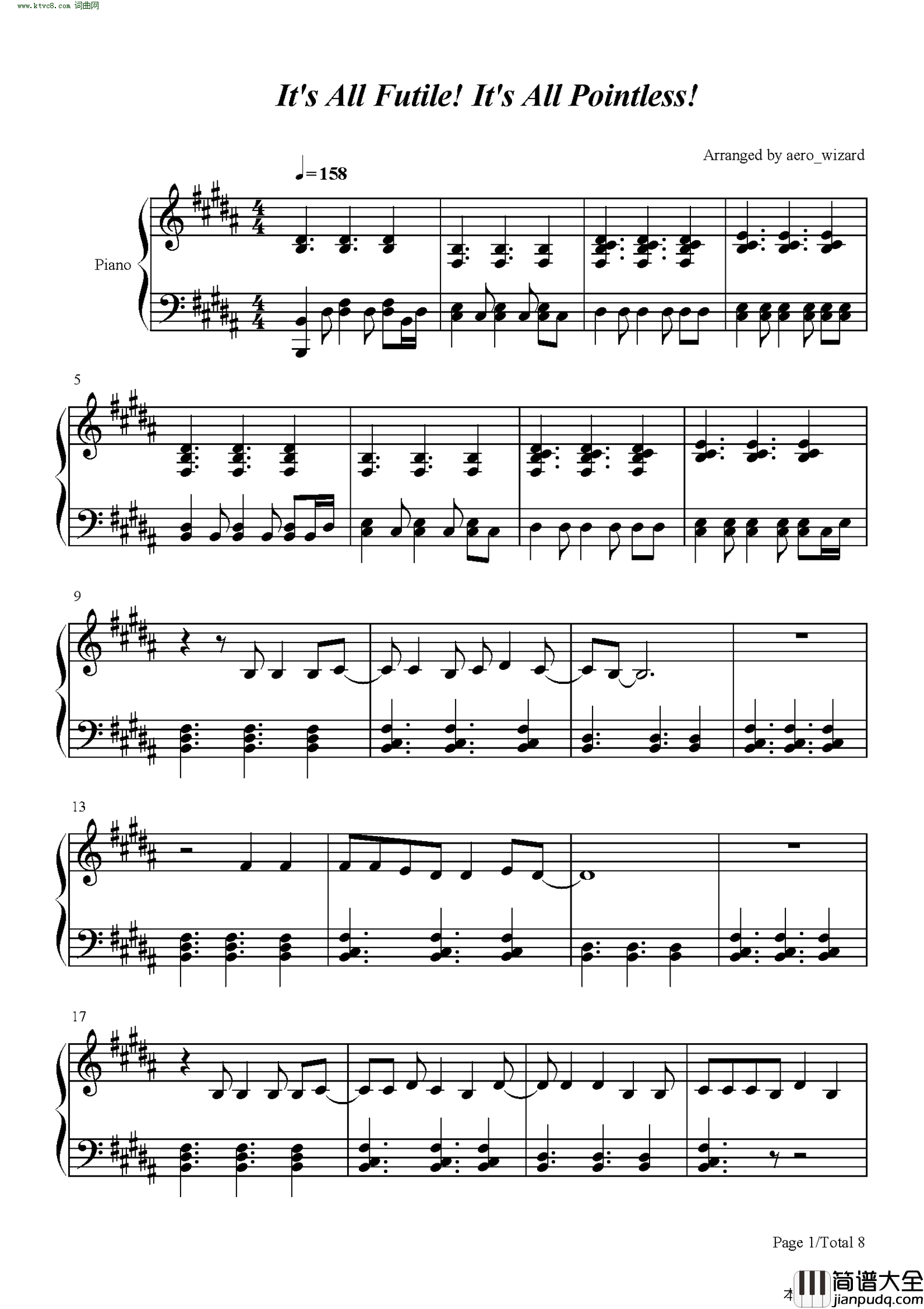 Its_All_Futile_Its_All_Pointless简谱_Wilbur_Soot演唱