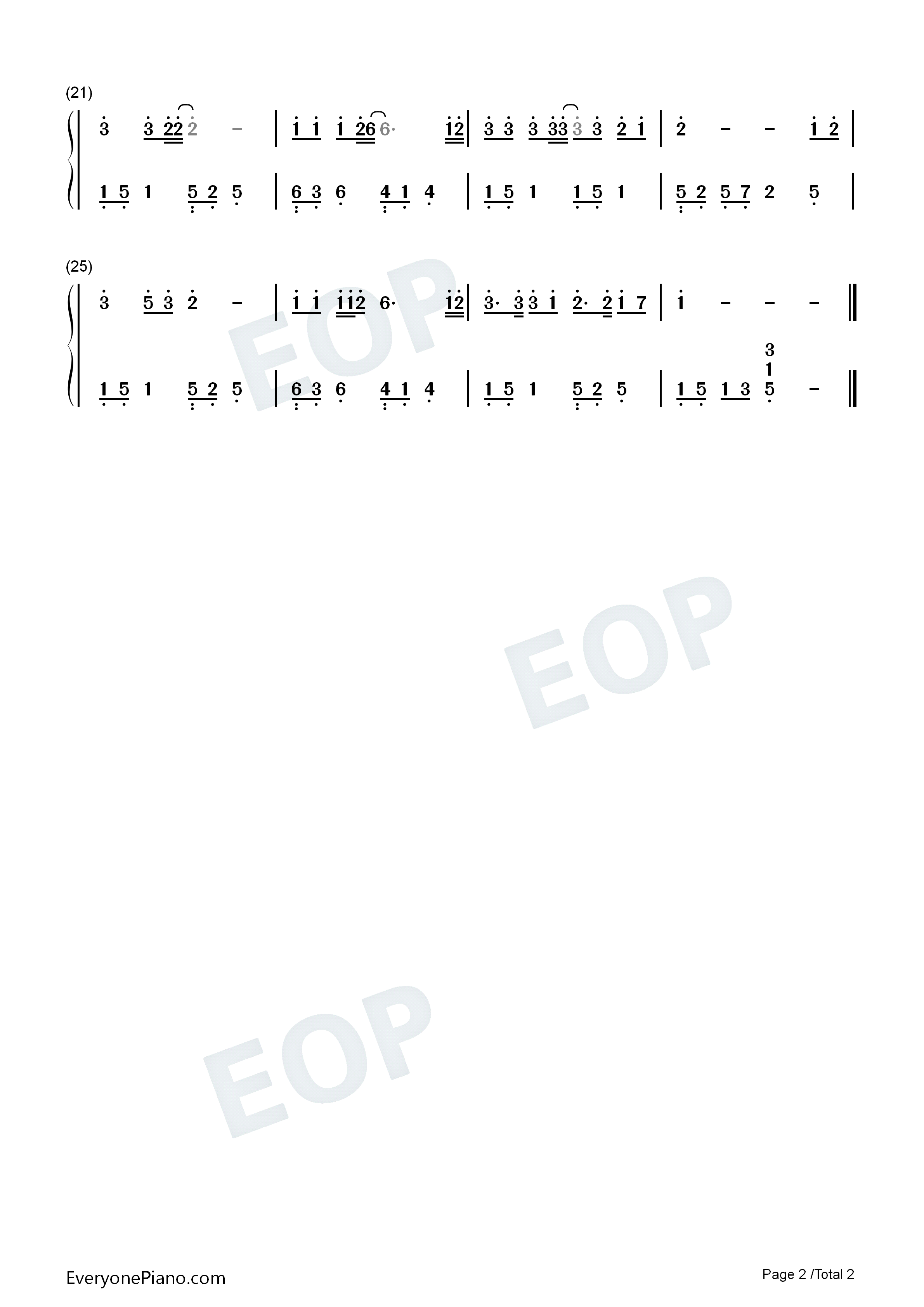 讲不出再见钢琴简谱_谭咏麟演唱