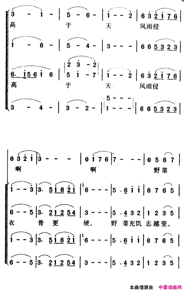 过雪山草地长征组歌_红军不怕远征难_军歌金曲简谱
