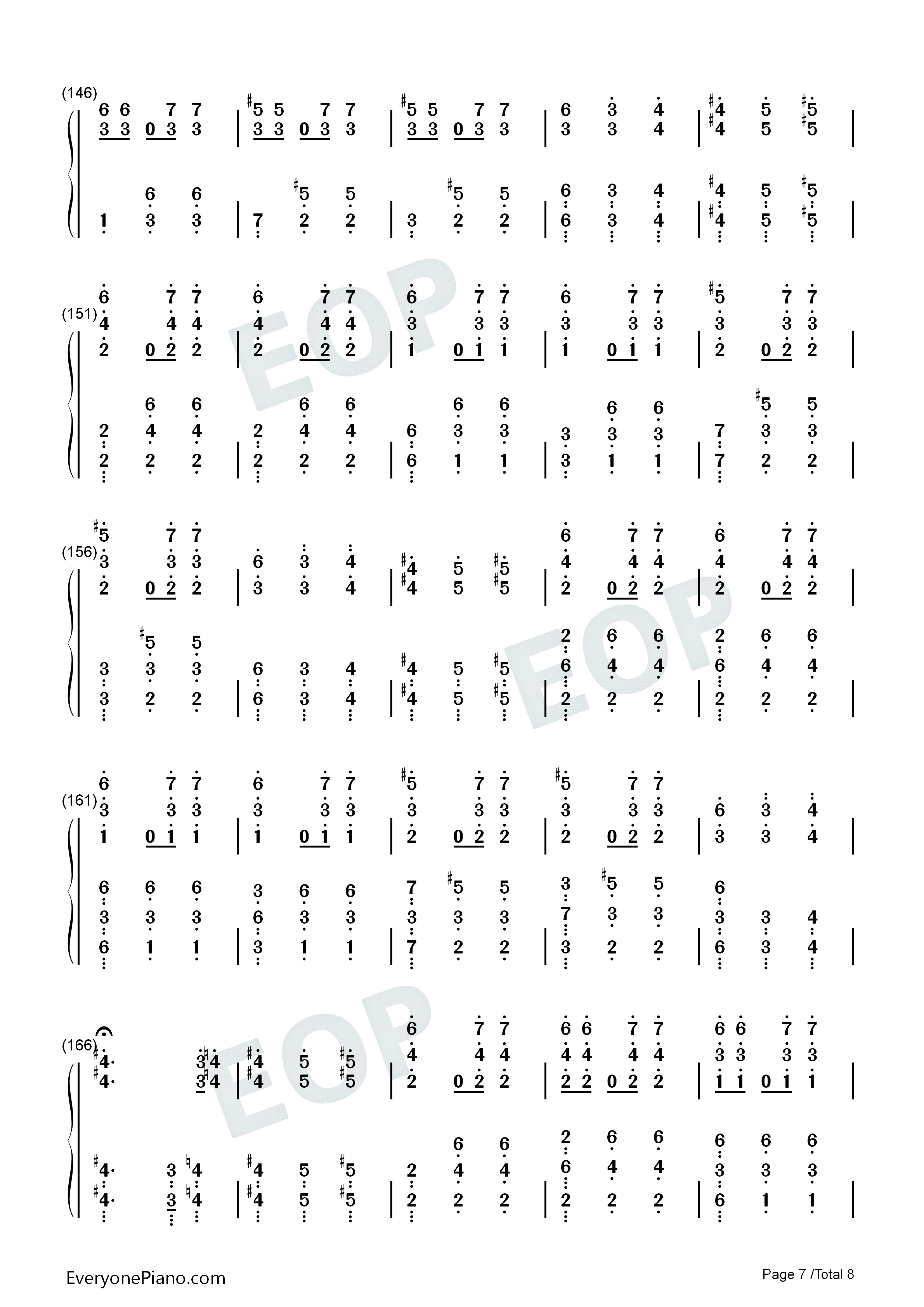 La_Foule钢琴简谱_Edith_Piaf演唱