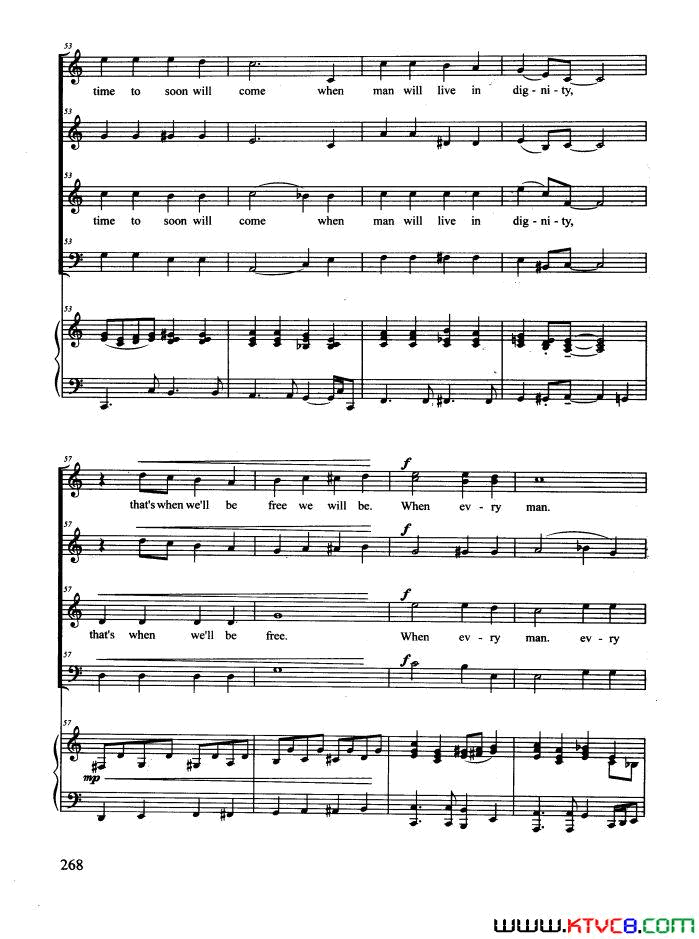 HymnToFreedom合唱正谱Hymn_To_Freedom合唱_正谱简谱