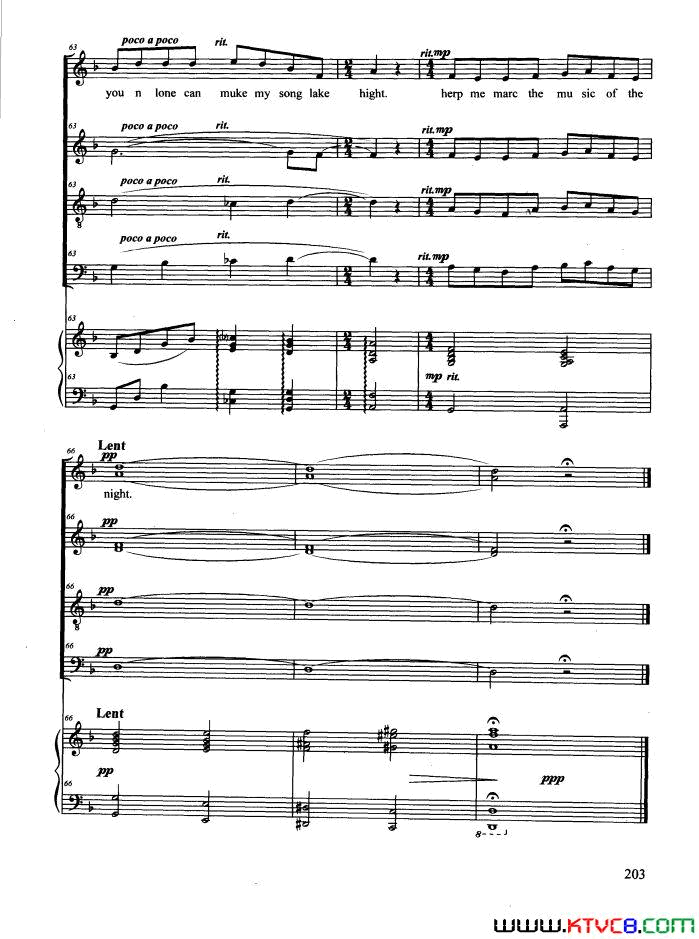 TheMusicofTheNight合唱正谱The_Music_of_The_Night合唱_正谱简谱