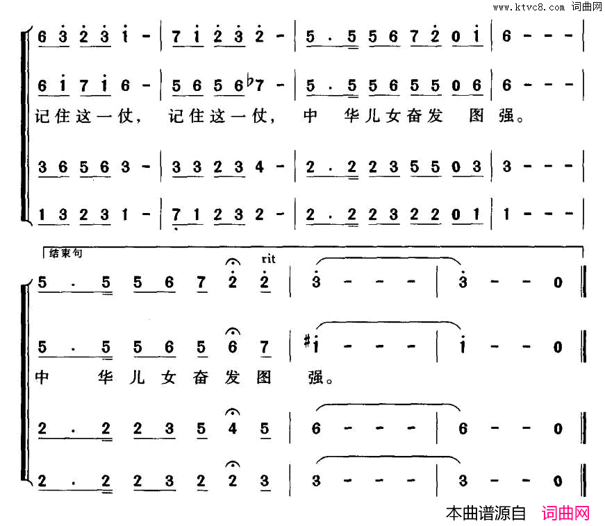 记住这一仗邓永旺词刘普群曲记住这一仗邓永旺词_刘普群曲简谱