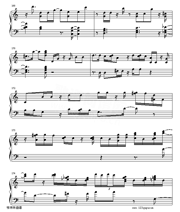 绮想輪旋曲_贝多芬简谱