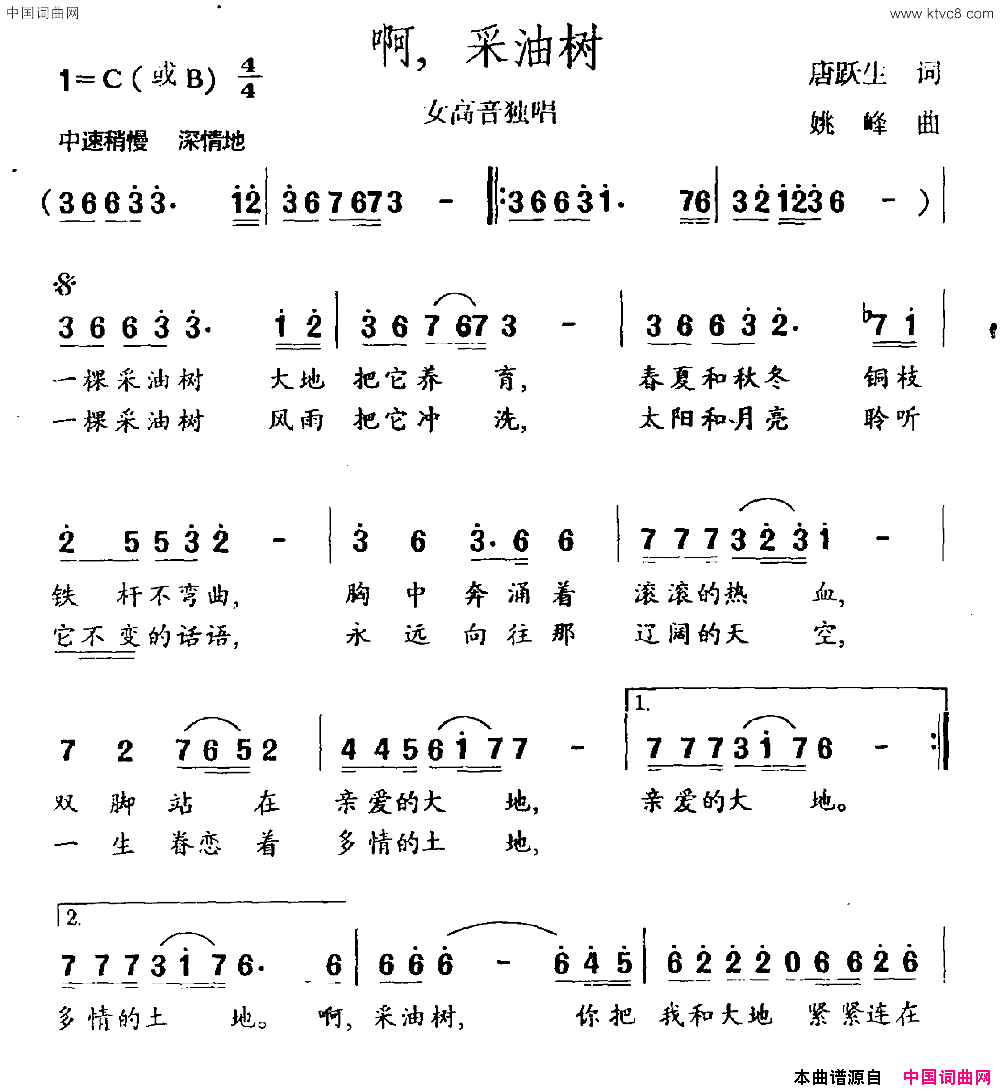 采油树简谱