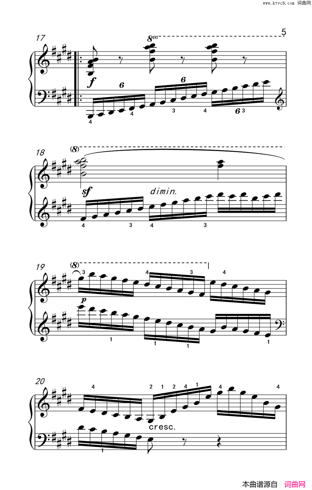 第七级3.练习曲中央音乐学院钢琴业余考级教程7_9级第七级3.练习曲中央音乐学院_钢琴业余考级教程_7_9级简谱