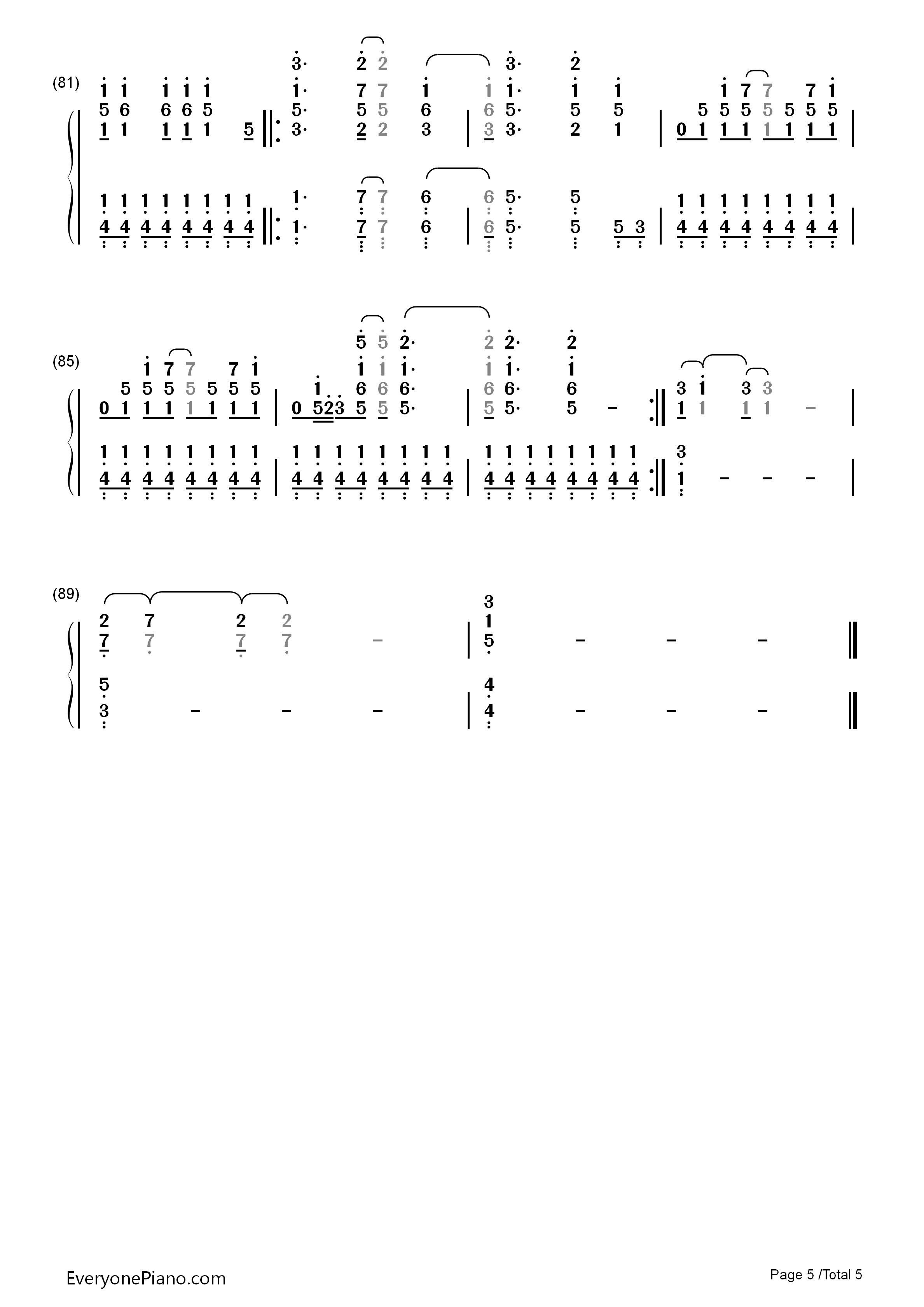On_the_Line钢琴简谱_Demi_Lovato演唱