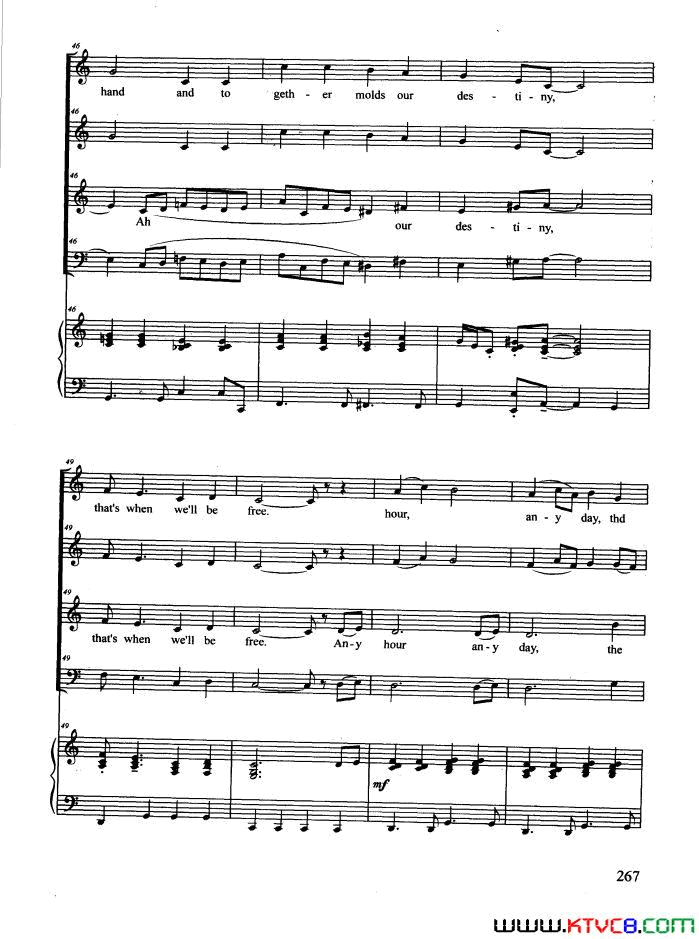 HymnToFreedom合唱正谱Hymn_To_Freedom合唱_正谱简谱