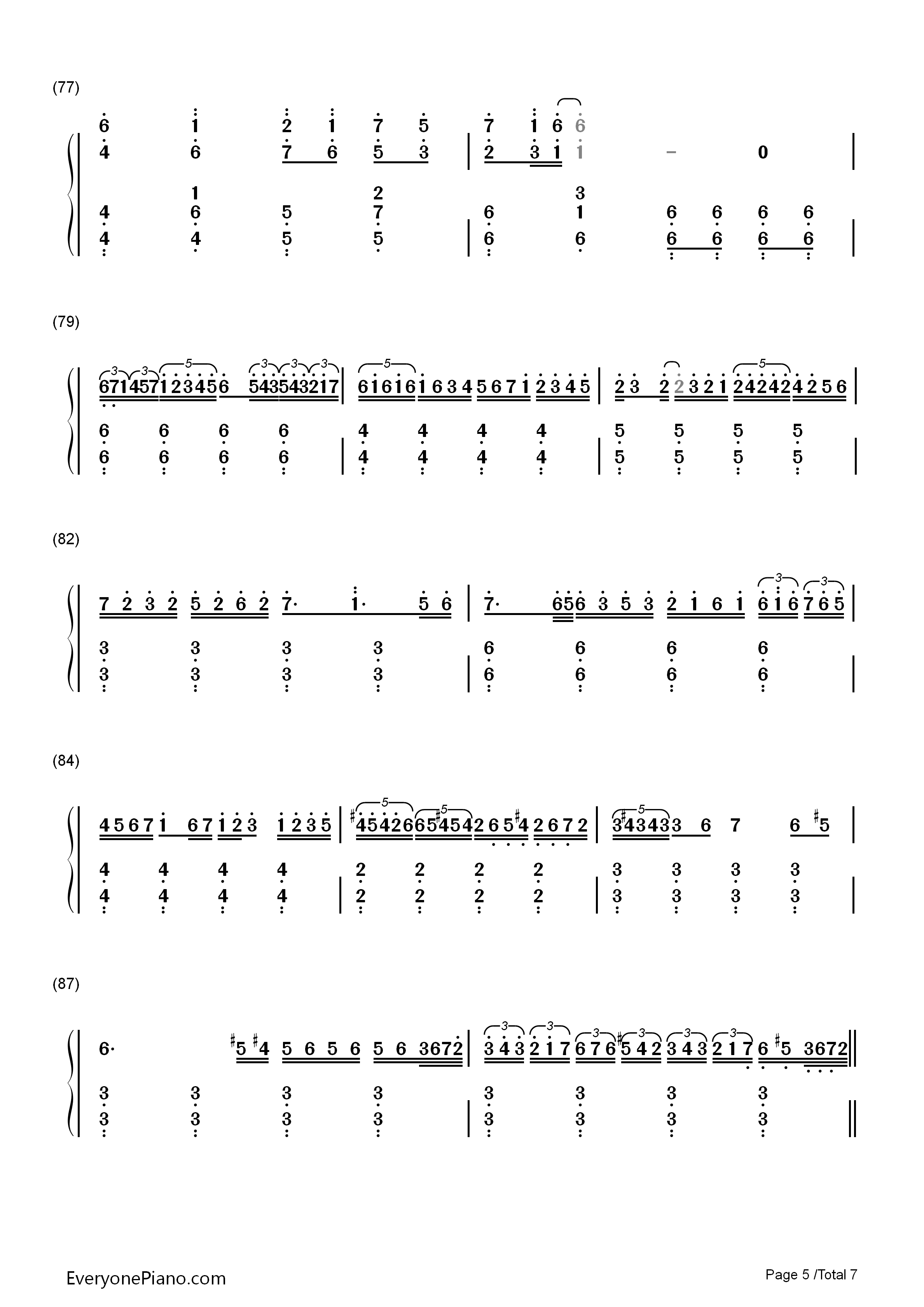 LEVEL5钢琴简谱_fripSide演唱