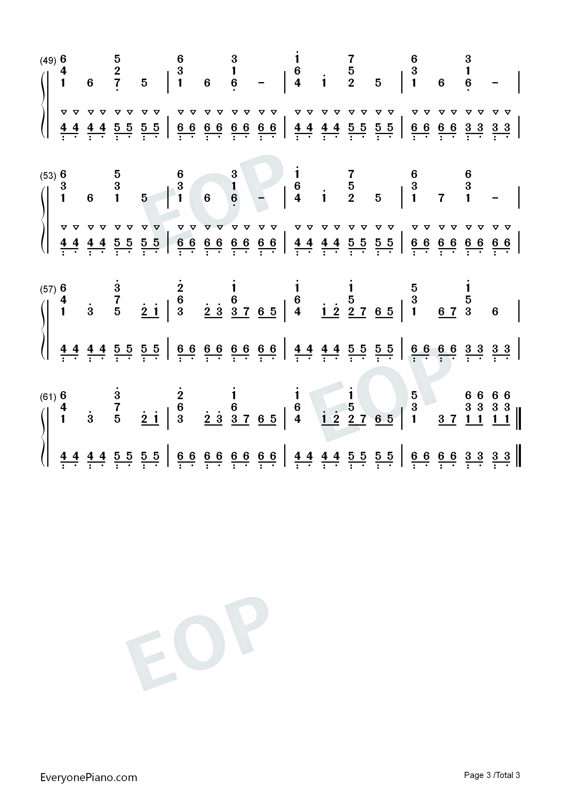 Rise_And_Fall钢琴简谱_Camelot演唱