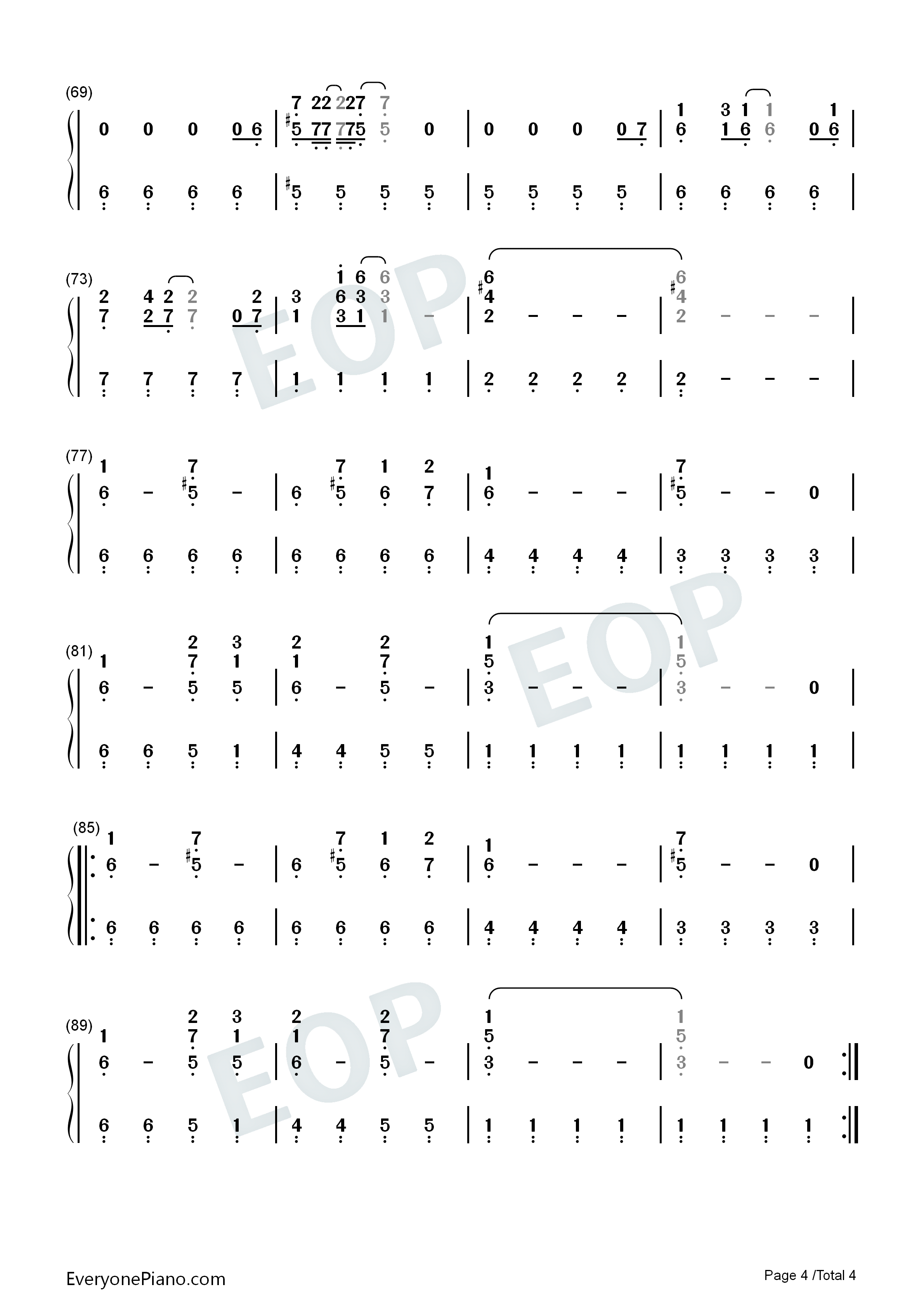 Lay_All_Your_Love_on_Me钢琴简谱_ABBA演唱