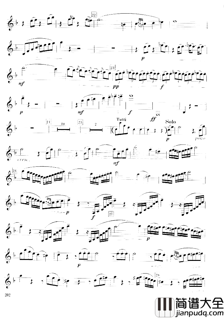 [捷克]克拉玛单簧管协奏曲简谱