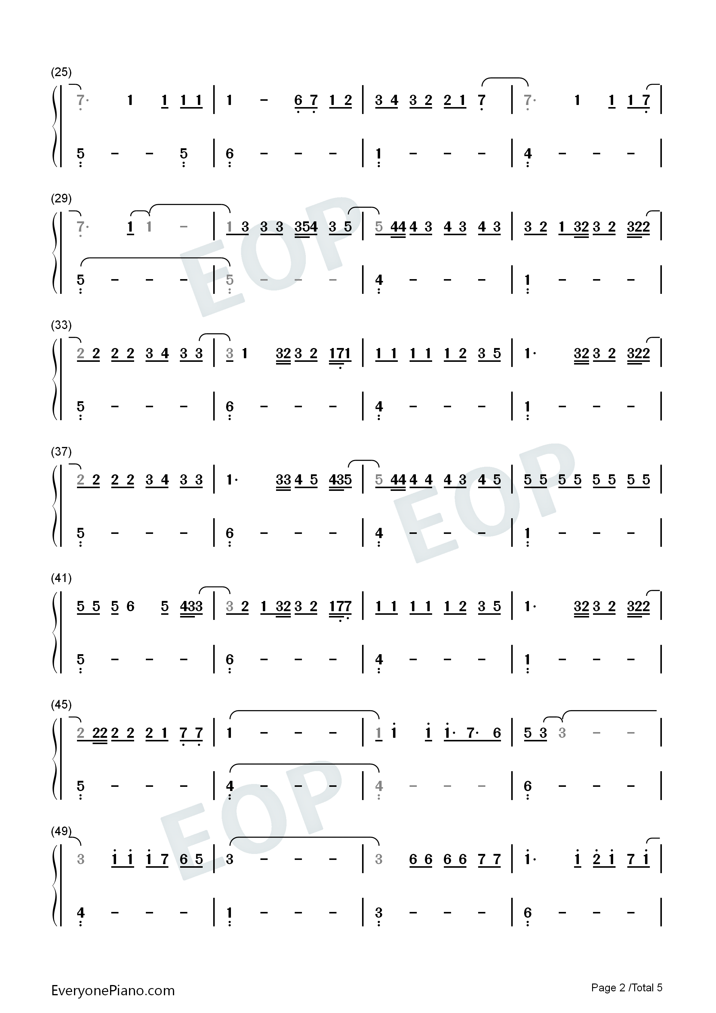 Tu_Jardín_Con_Enanitos钢琴简谱_Melendi演唱