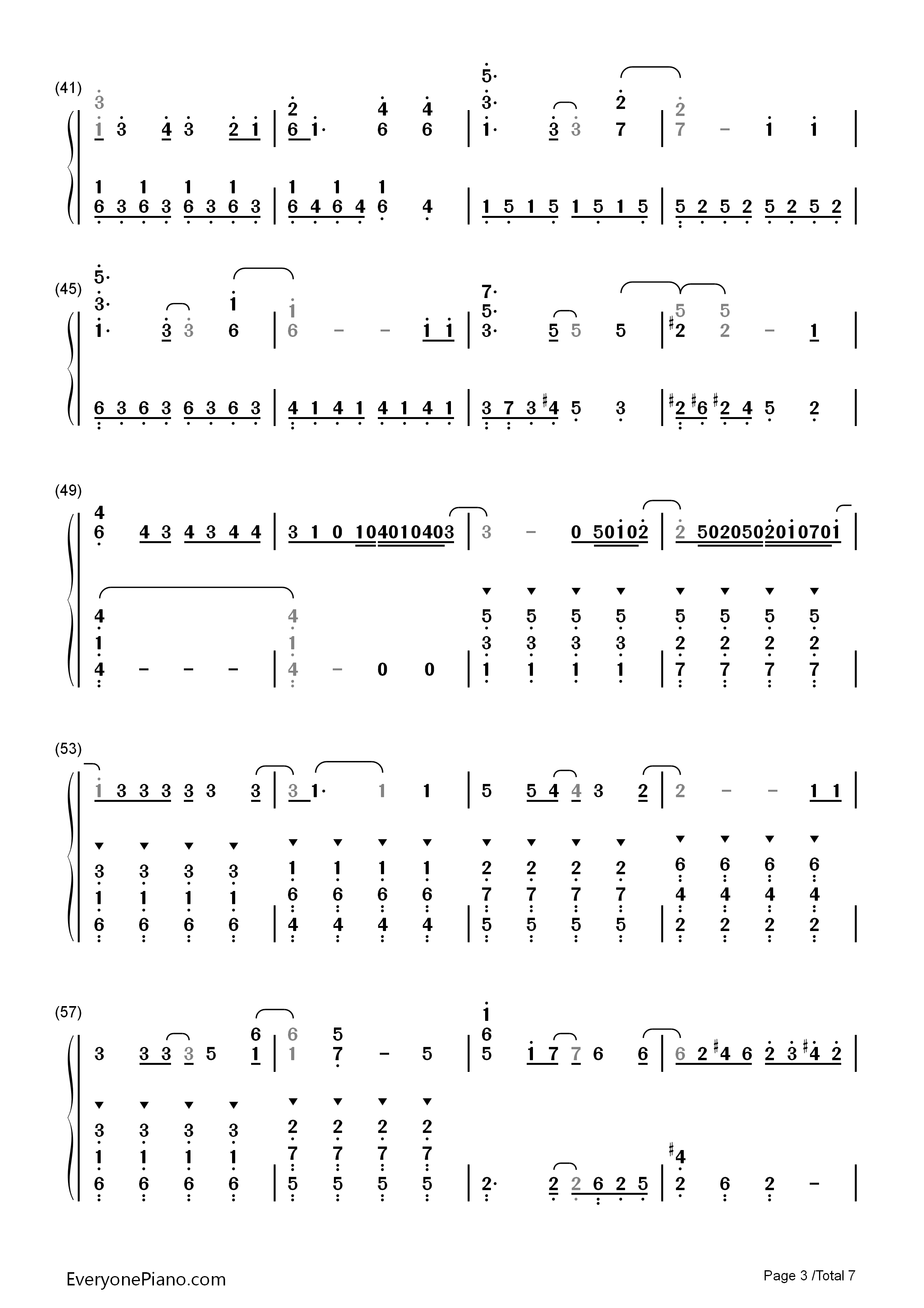 let_it_go简单版钢琴简谱_Idina_Menzel演唱