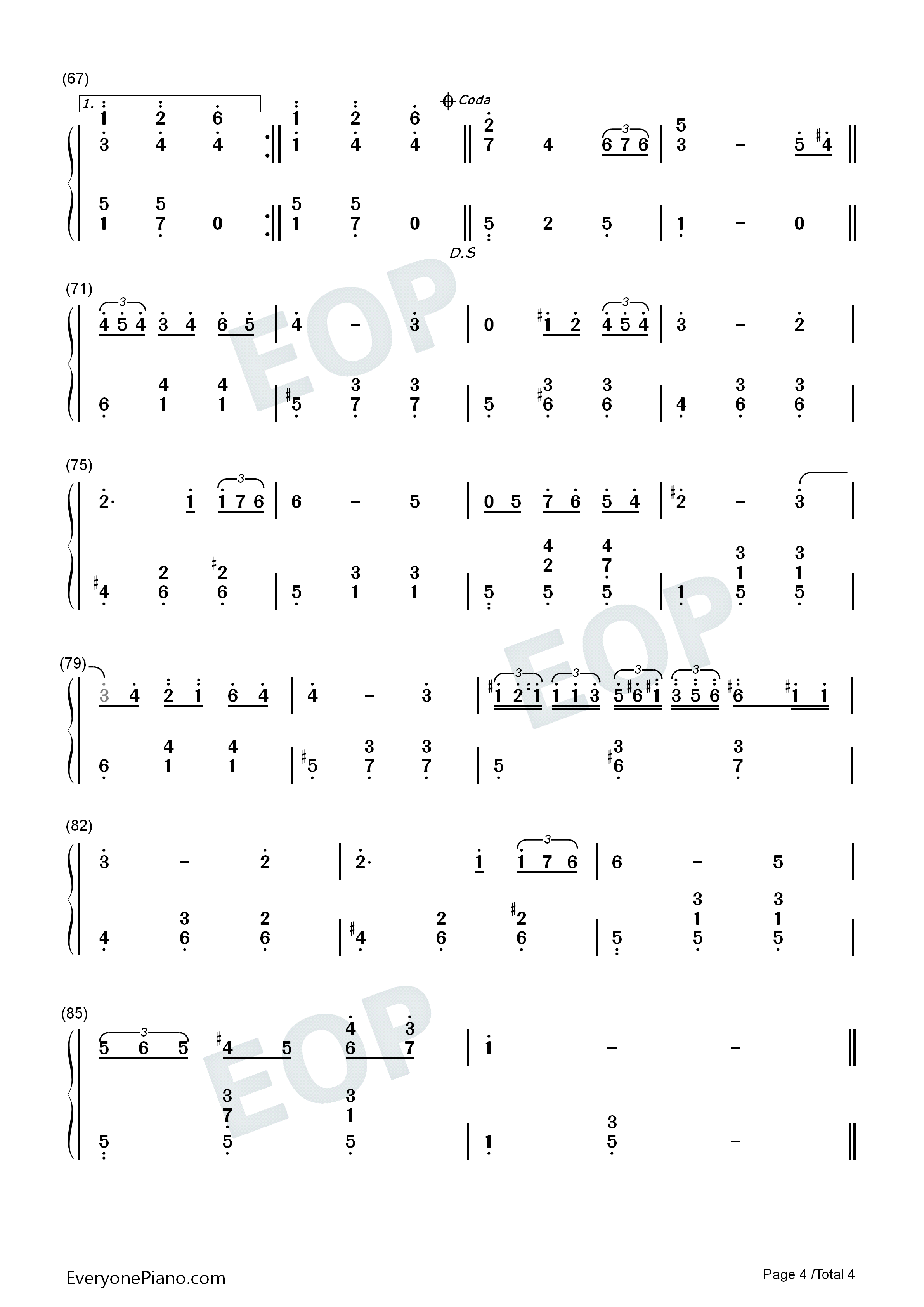 离别曲钢琴简谱_理查德·克莱德曼演唱