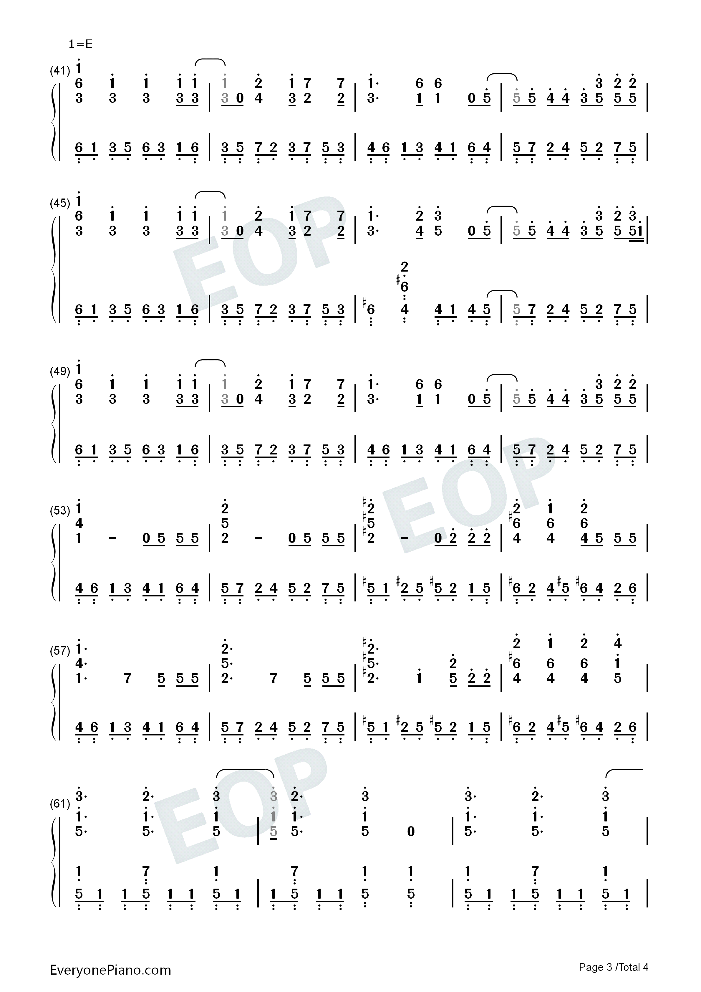 ハレヴタイ钢琴简谱_The_Brow_Beat演唱