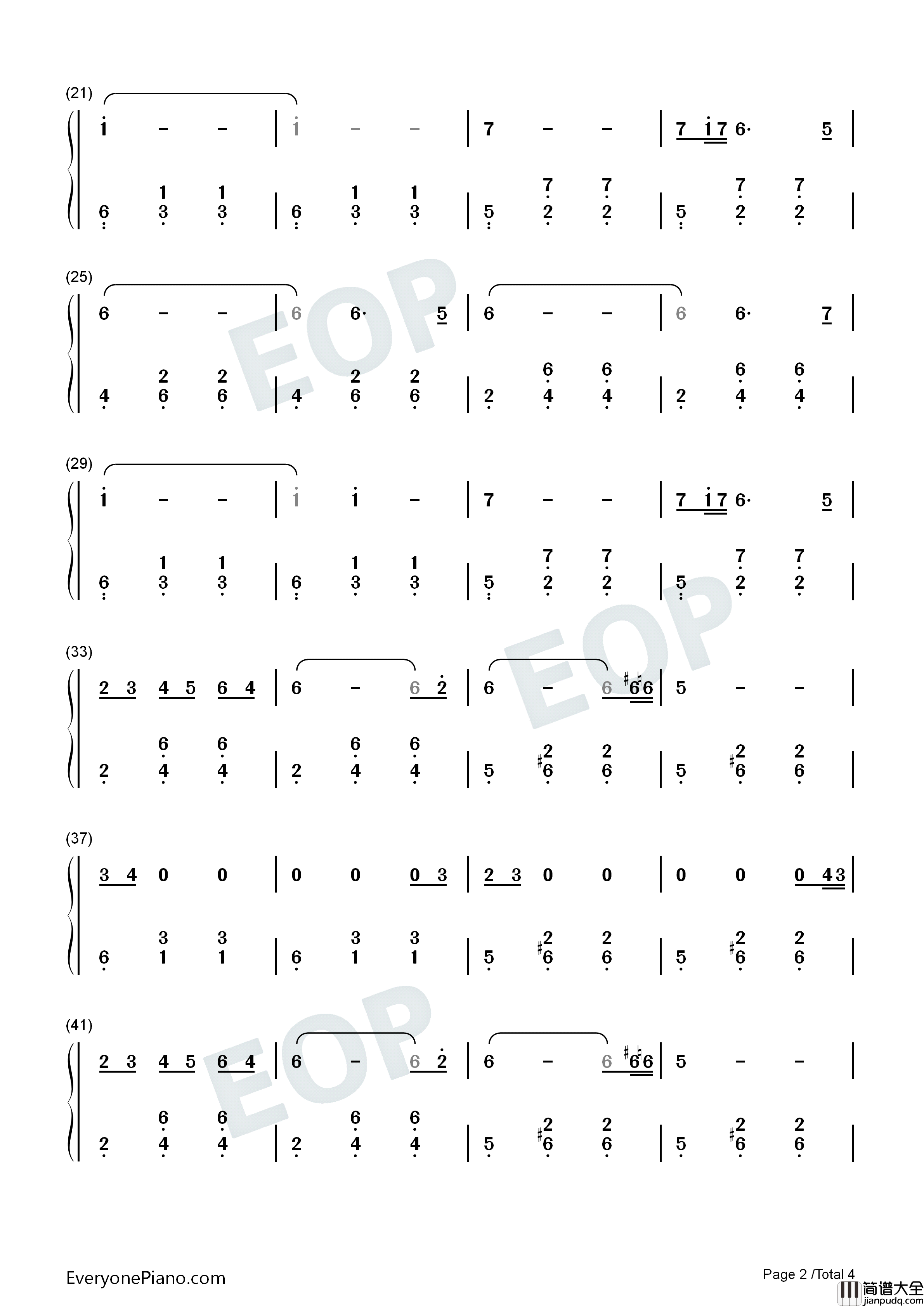 Sleeping_Lotus钢琴简谱_Joep_Beving演唱
