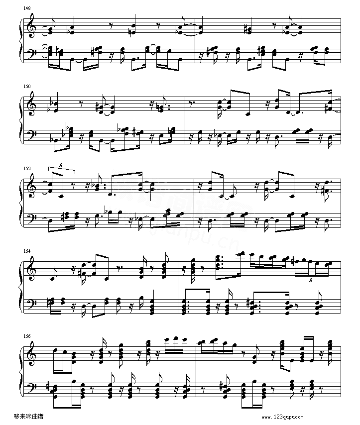 绮想輪旋曲_贝多芬简谱