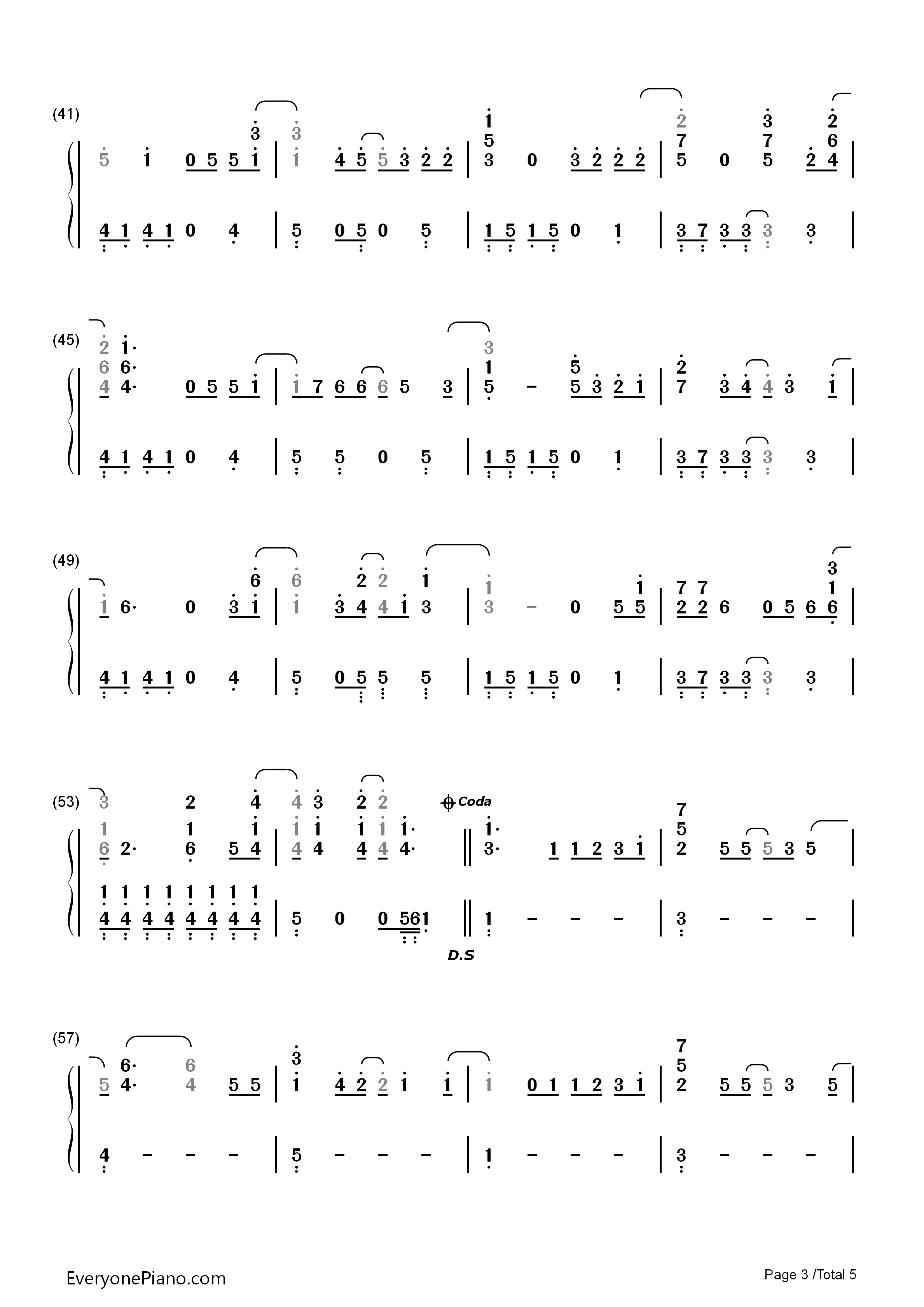 On_the_Line钢琴简谱_Demi_Lovato演唱