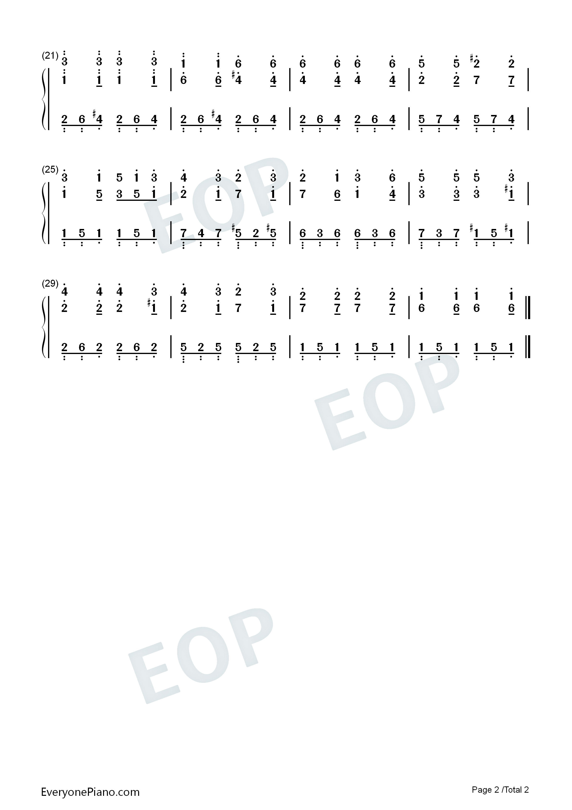 FC漂浮枪手暂停BGM钢琴简谱_ASCII演唱