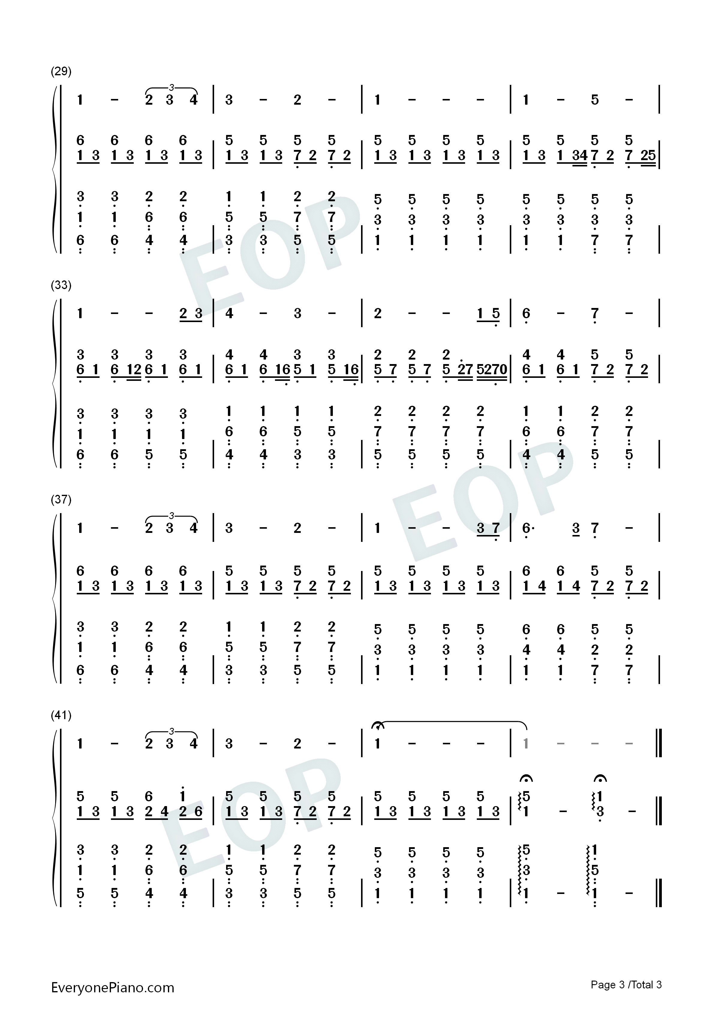 Cant_Help_Falling_in_Love钢琴简谱_Elvis_Presley演唱