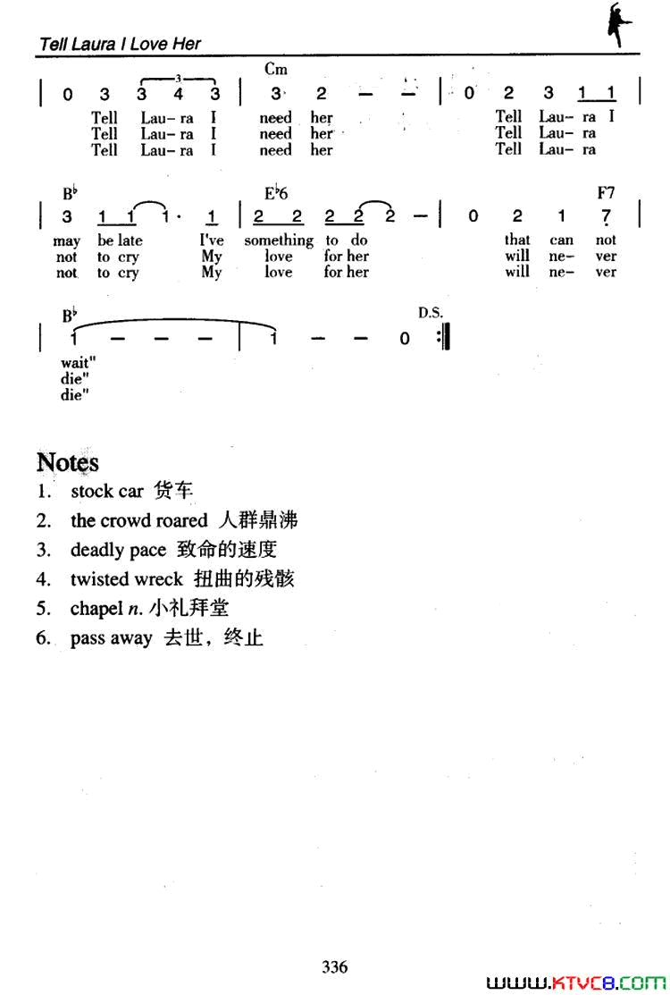 TellLauraILoveHer告诉劳拉我爱她Tell_Laura_I_Love_Her告诉劳拉我爱她简谱