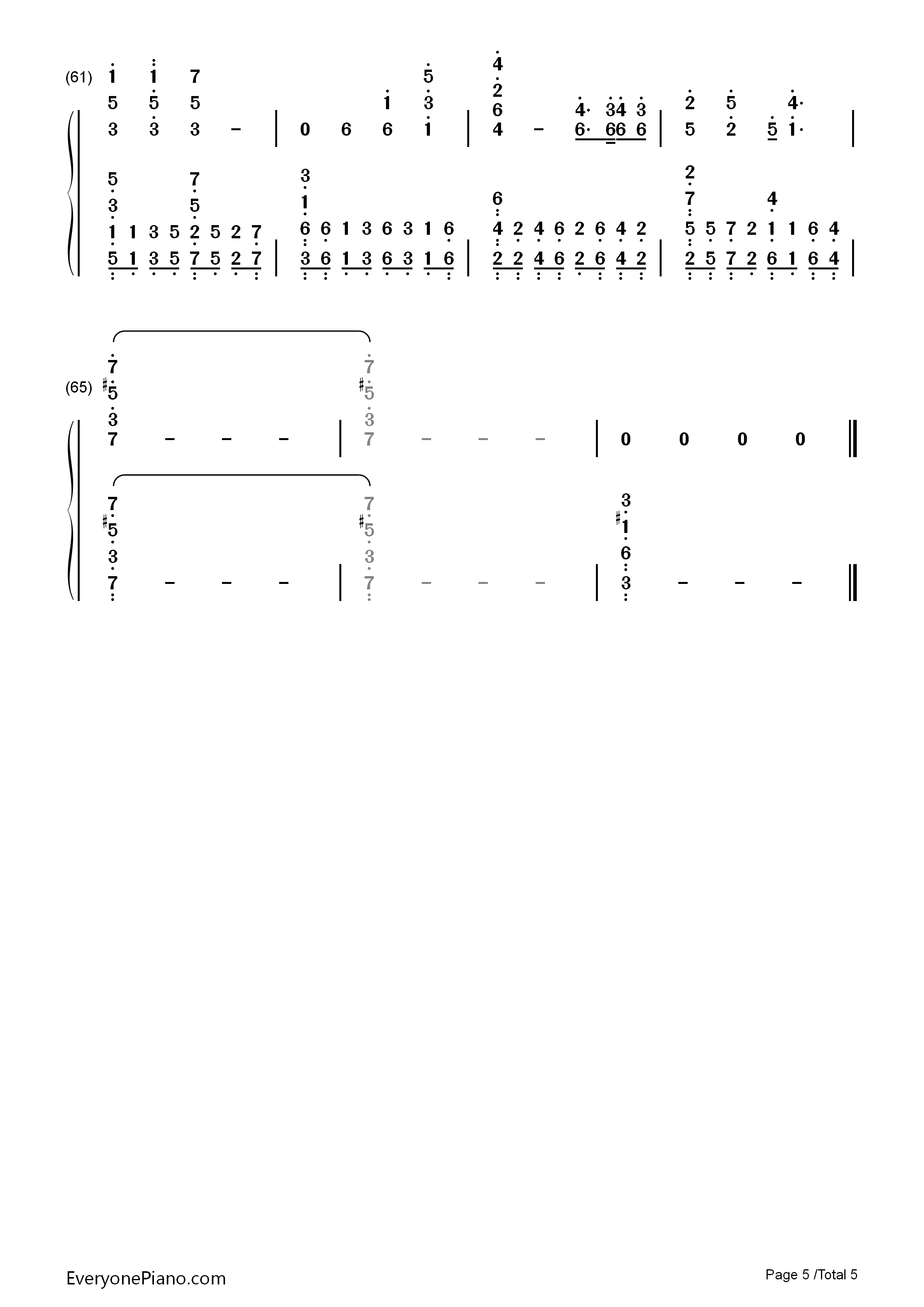 Color_Of_Your_Life钢琴简谱_Michal_Szpak演唱