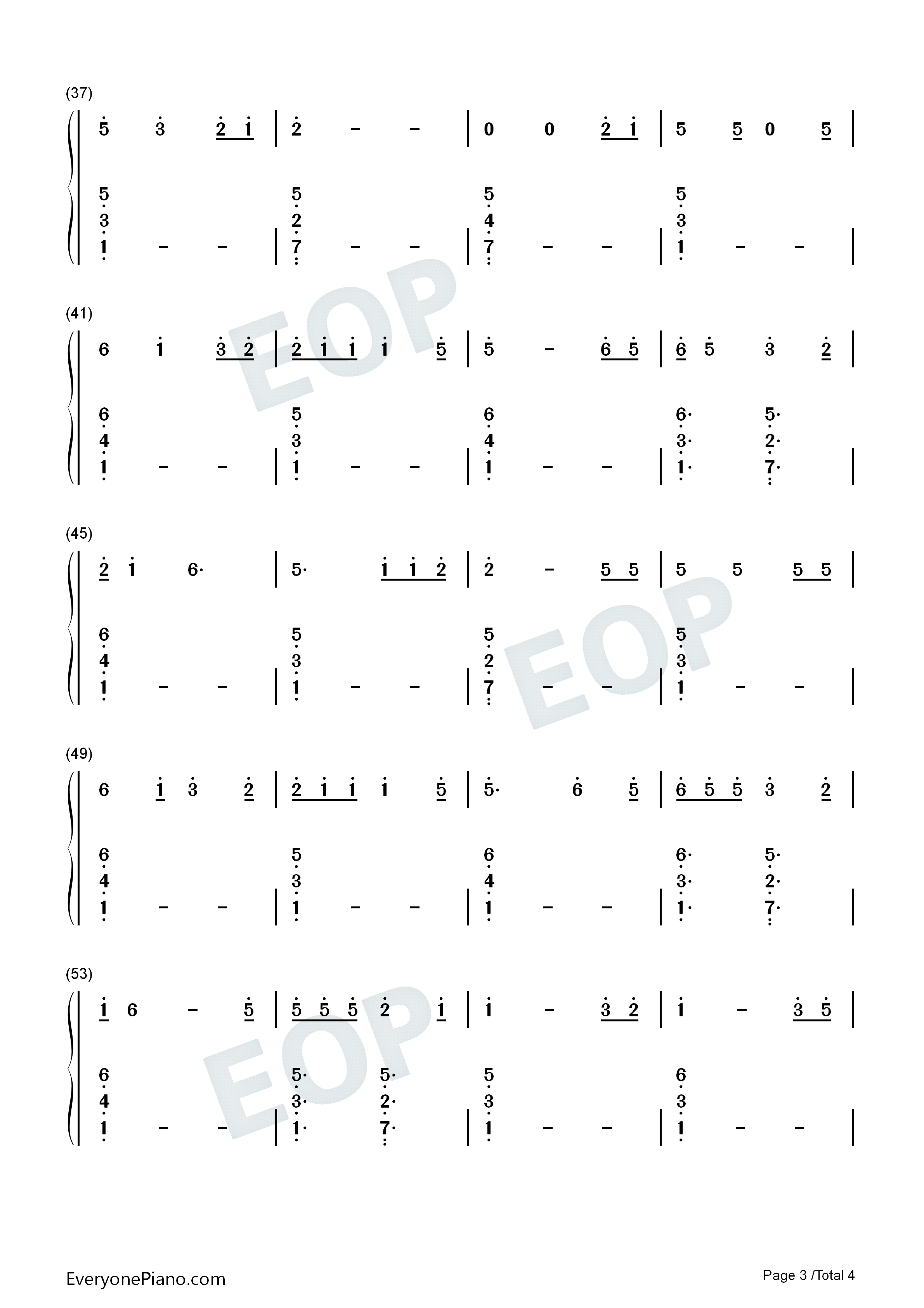Touch_the_Sky钢琴简谱_Julie_Fowlis演唱