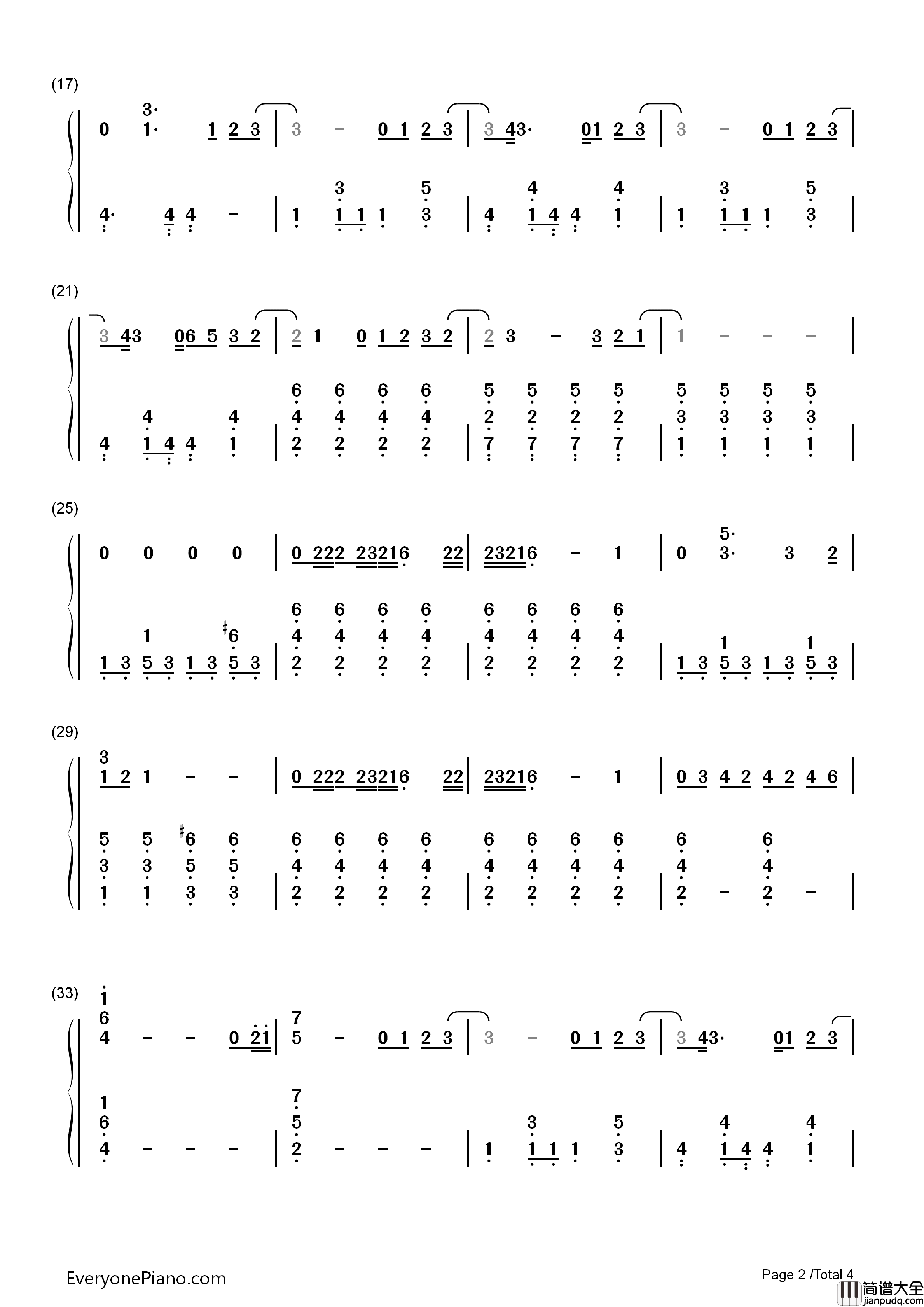 She's_the_One钢琴简谱_Robbie_Williams演唱
