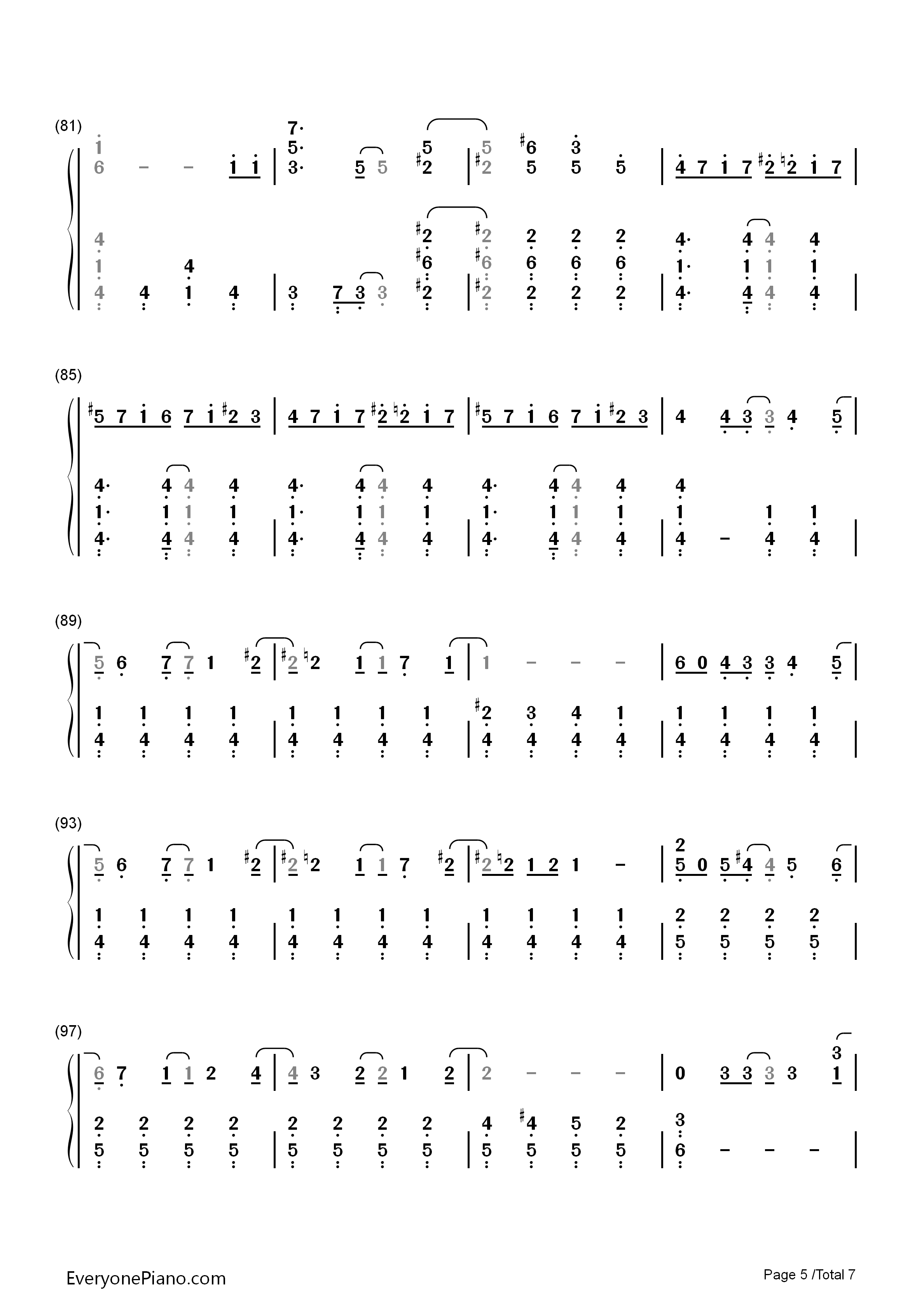 let_it_go简单版钢琴简谱_Idina_Menzel演唱