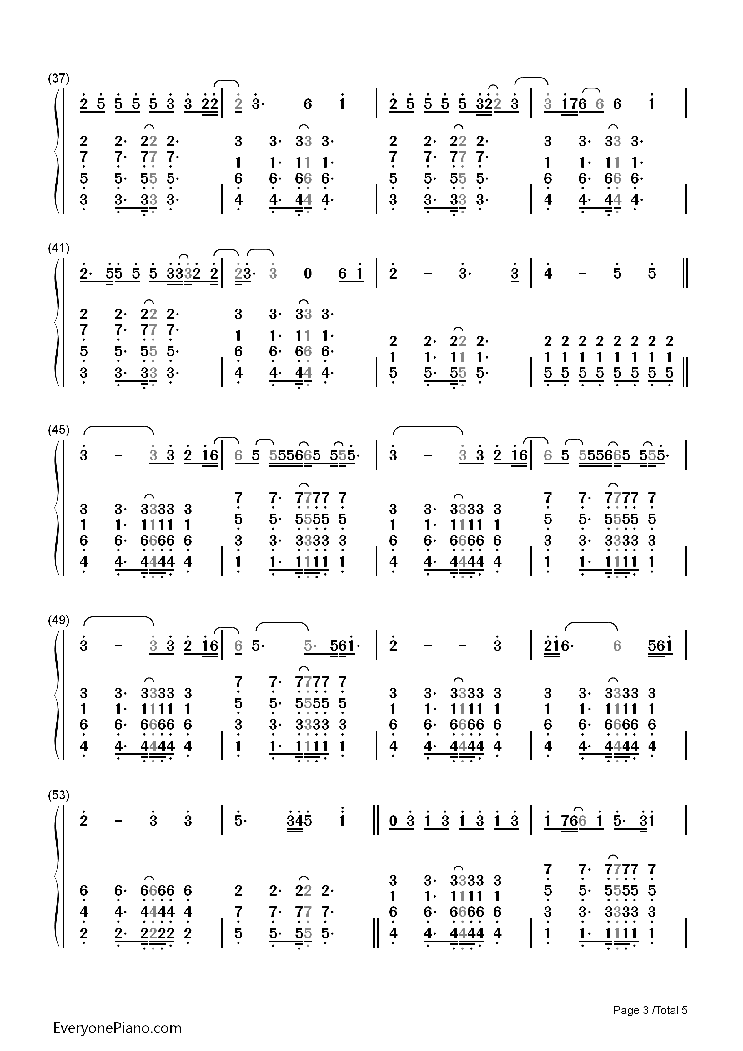 Lost_Stars钢琴简谱_Adam_Levine演唱