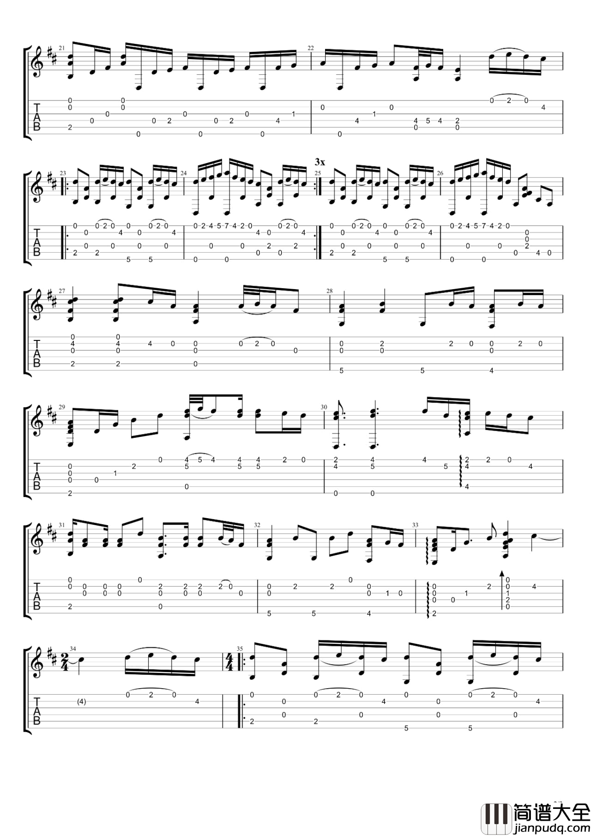 River_flows_in_You指弹谱_俄罗斯大叔IGOR版本_吉他视频