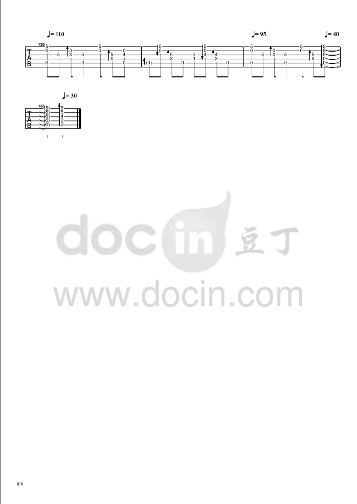 for_you指弹谱_D调六线谱_郑成河