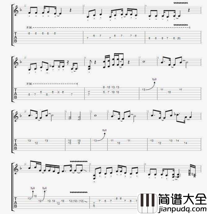 孤独啊指弹谱_原调六线谱_CNBLUE