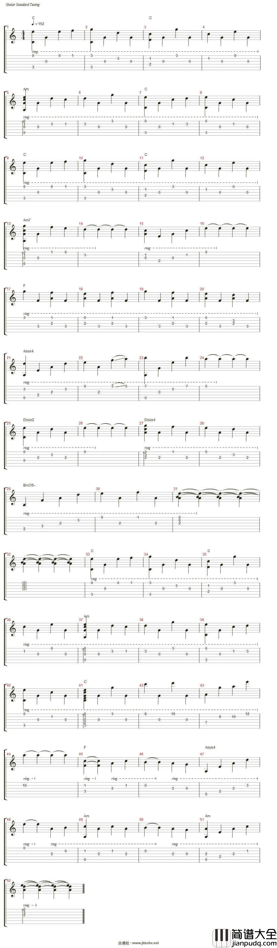 积极的少女心吉他谱_C调_士兵突击插曲_前向きな乙女心_